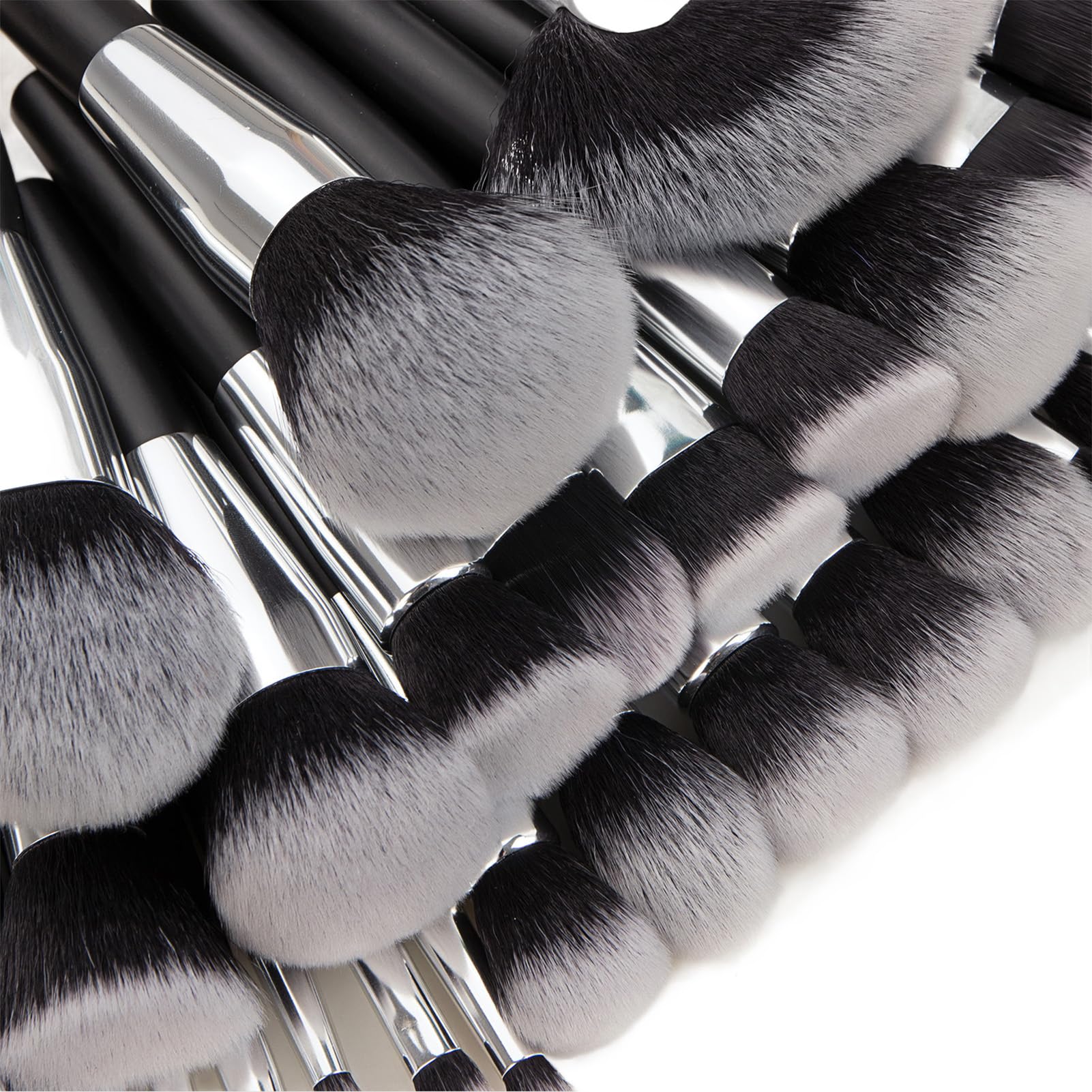 Juego de Brochas de Maquillaje de 40 Piezas, Kit de Brochas Cosméticas con Mango de Madera Suave Profesional con Bolsa de Almacenamiento, Juego de Brochas de Maquillaje de Viaje