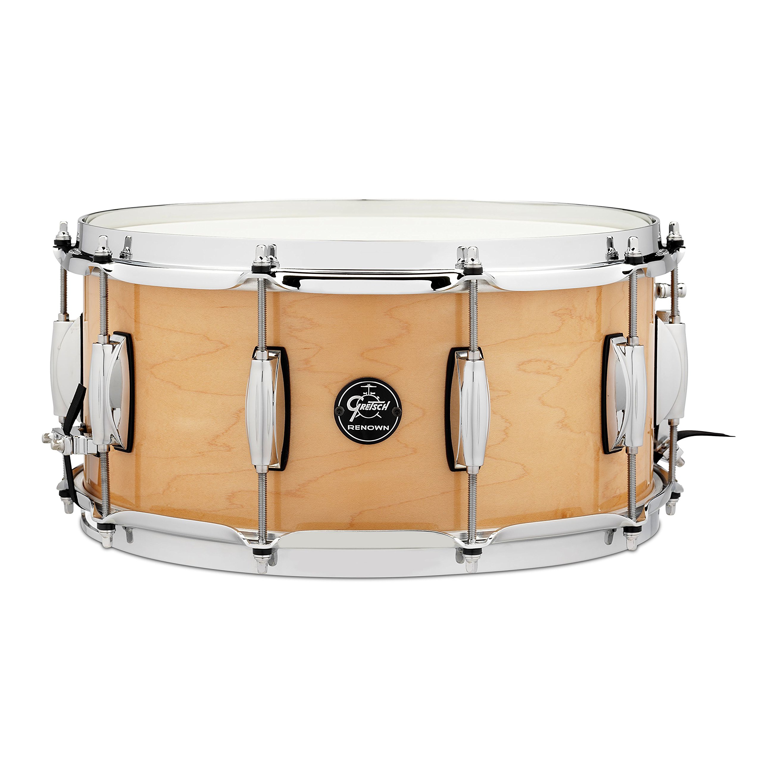 Renown Series Snare Drum-6.5 Inches X 14 Inches Gloss Natural (RN2-6514S-GN)