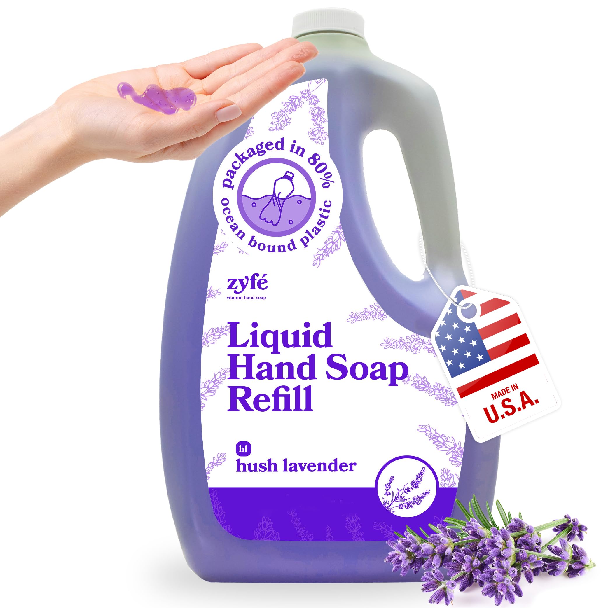 Amazon.com : ZYFE Liquid Hand Soap Refills - Non-Toxic, Plant