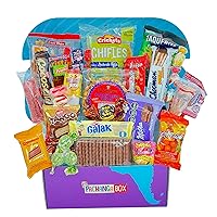 Vista 1 de Caja de bocadillos hispana internacional - Regalo ideal con bocadillos exóticos de México, Argentina, Colombia, Perú y más! (Grande, 30 unidades)