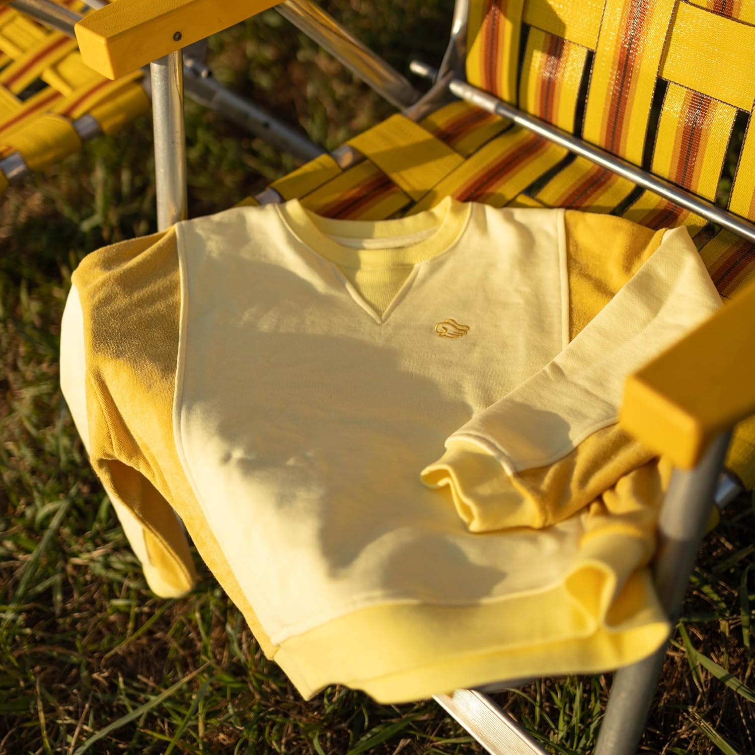 Toddler/Kids Kenford Sweatshirt, Cotton and Terry Mix, Retro Color Block Design, Oversized Fit - Image 2