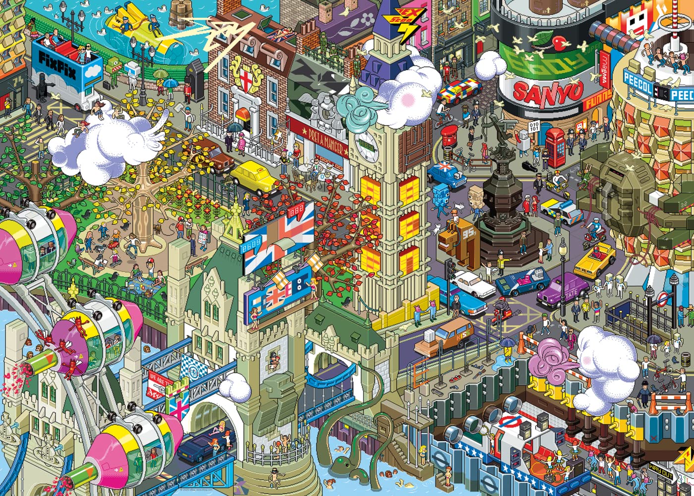 Amazon.com: Heye London Quest, Pixorama 1000 Teile Puzzle : eBoy