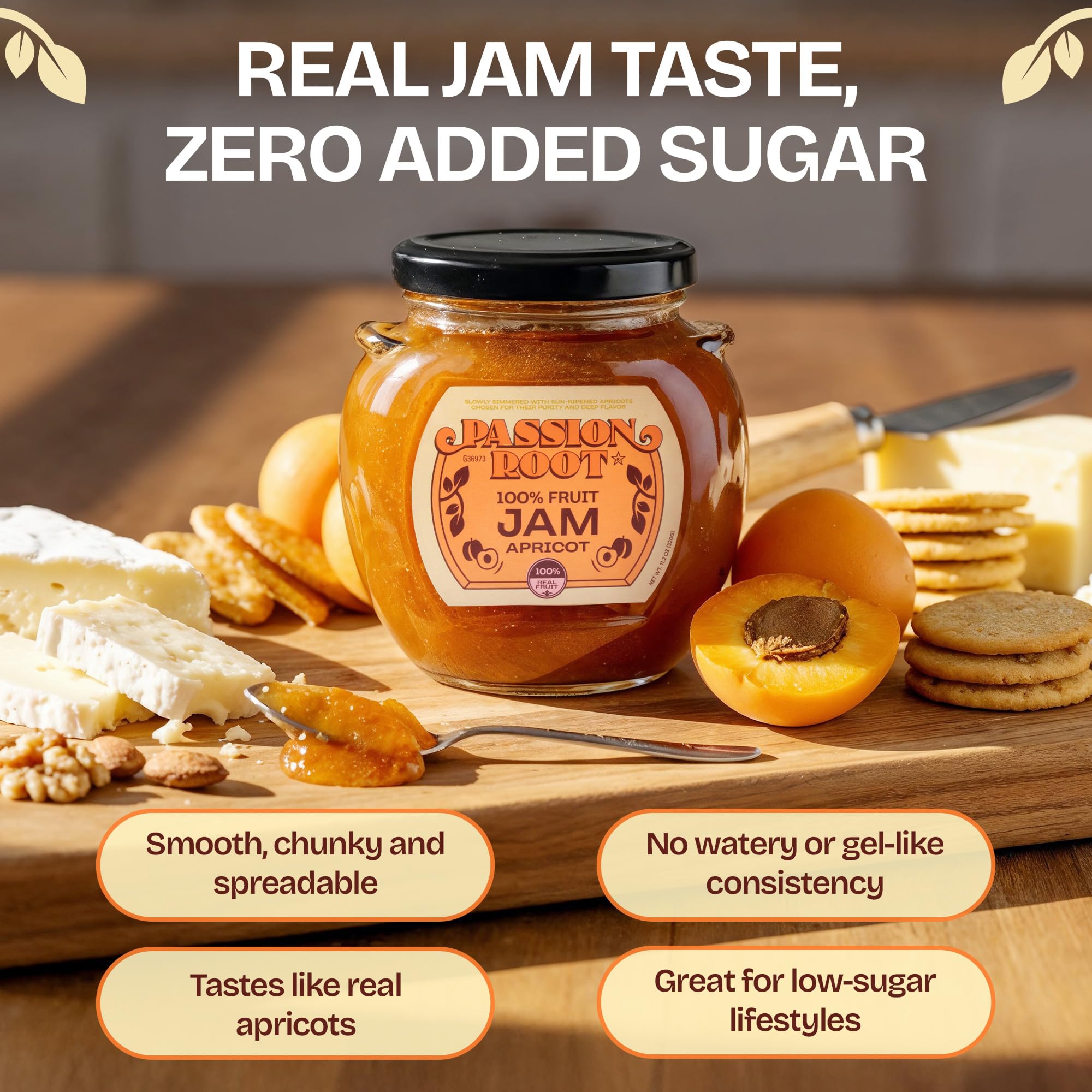Amazon.com: Passion Root Apricot Jam | All Natural Apricot