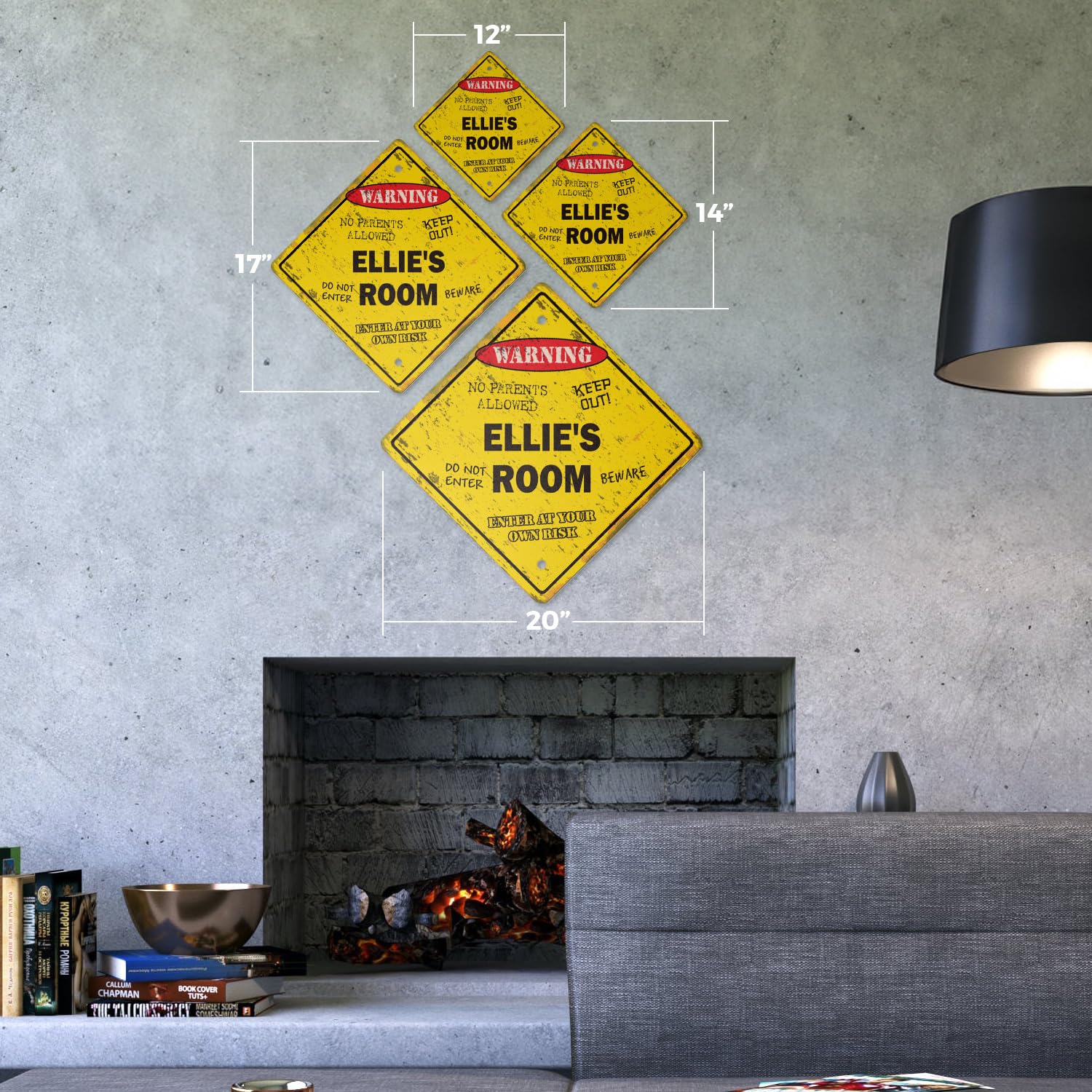 Sawyer's Room Sign Crossing Zone Xing