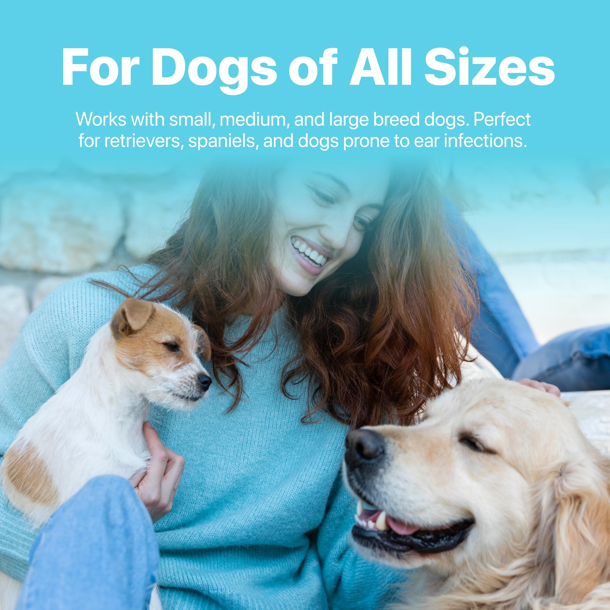 Whisper Pet Ear Pieces Ear Dryer | Remove Water, Dog Ear Infection Treatment, Dog Ear Cleaner, Alternative to Dog Ear Wipes | Dog Yeast Infection Treatment for Dogs | Zymox Ear Solution for Dogs - image 5