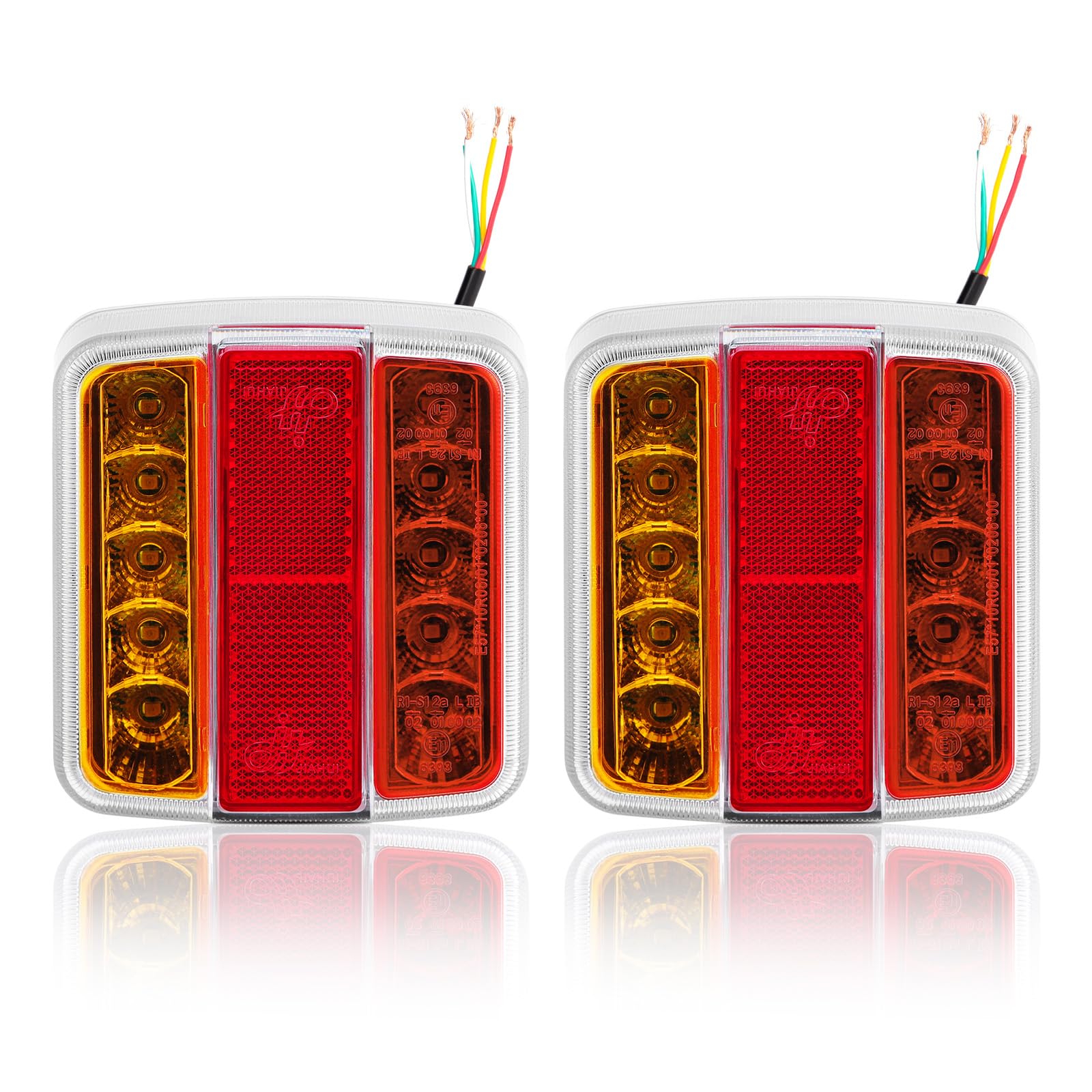 Luces traseras led remolque 12V IP67 homologados ECE EMC tractor agrícola