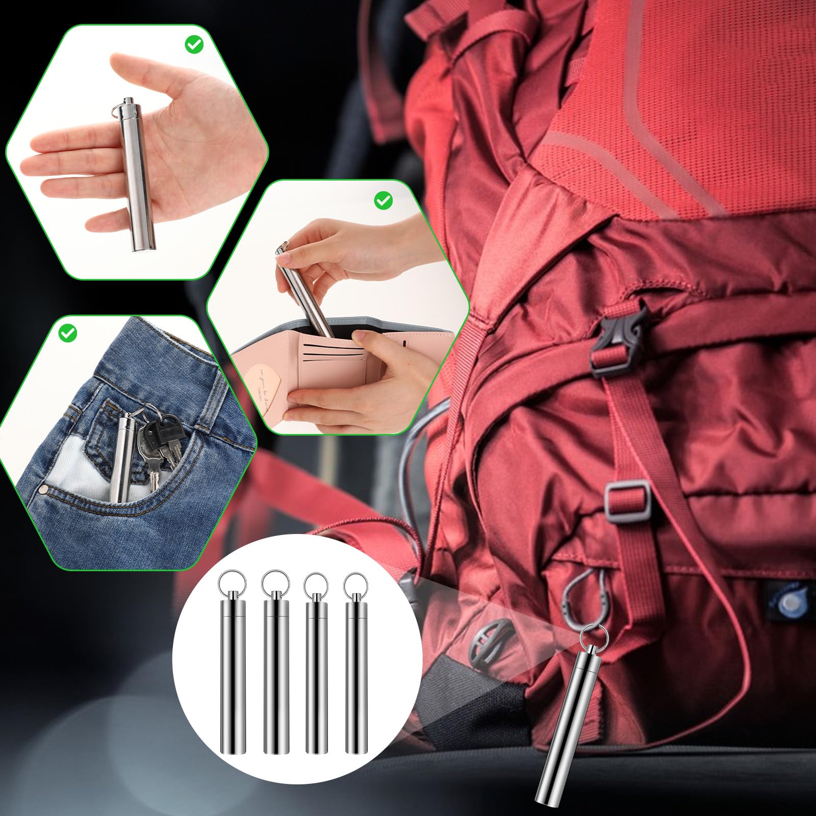 Stuzzicadenti In Bambù Colorati - 100 Pezzi Da 12cm Per Cocktail E Antipasti - Foto 5