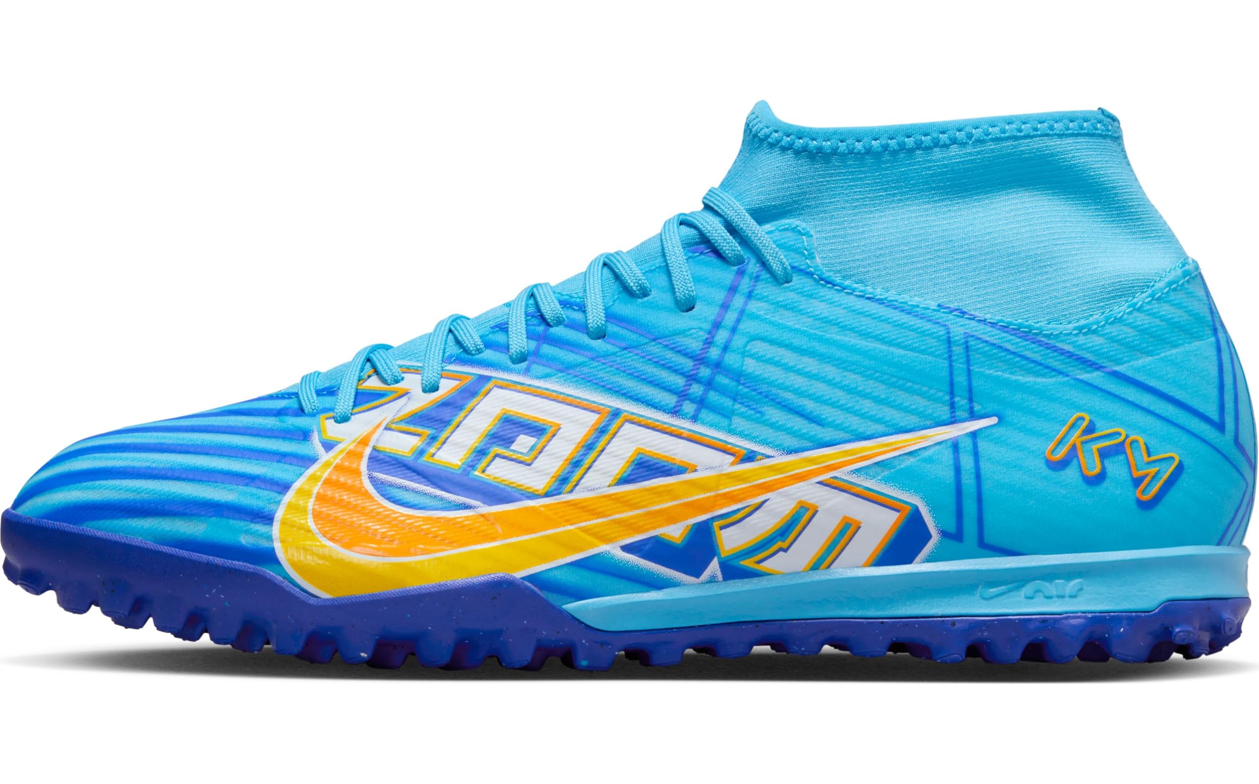 NIKE Men's Soccer High, Baltic Blue White, 9.5