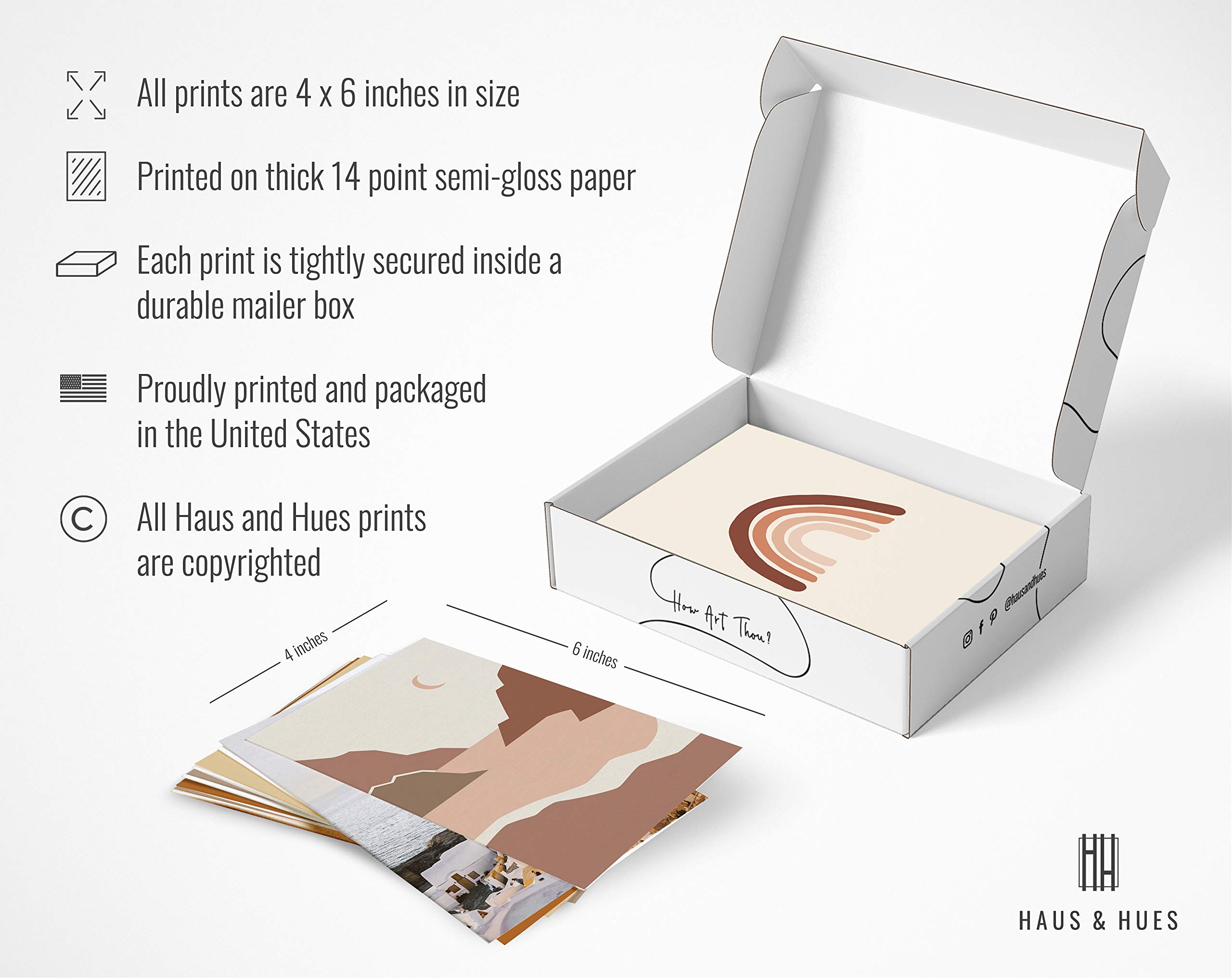 Haus and Hues Aesthetic Boho Collage Kit Teenage Girls Aesthetic