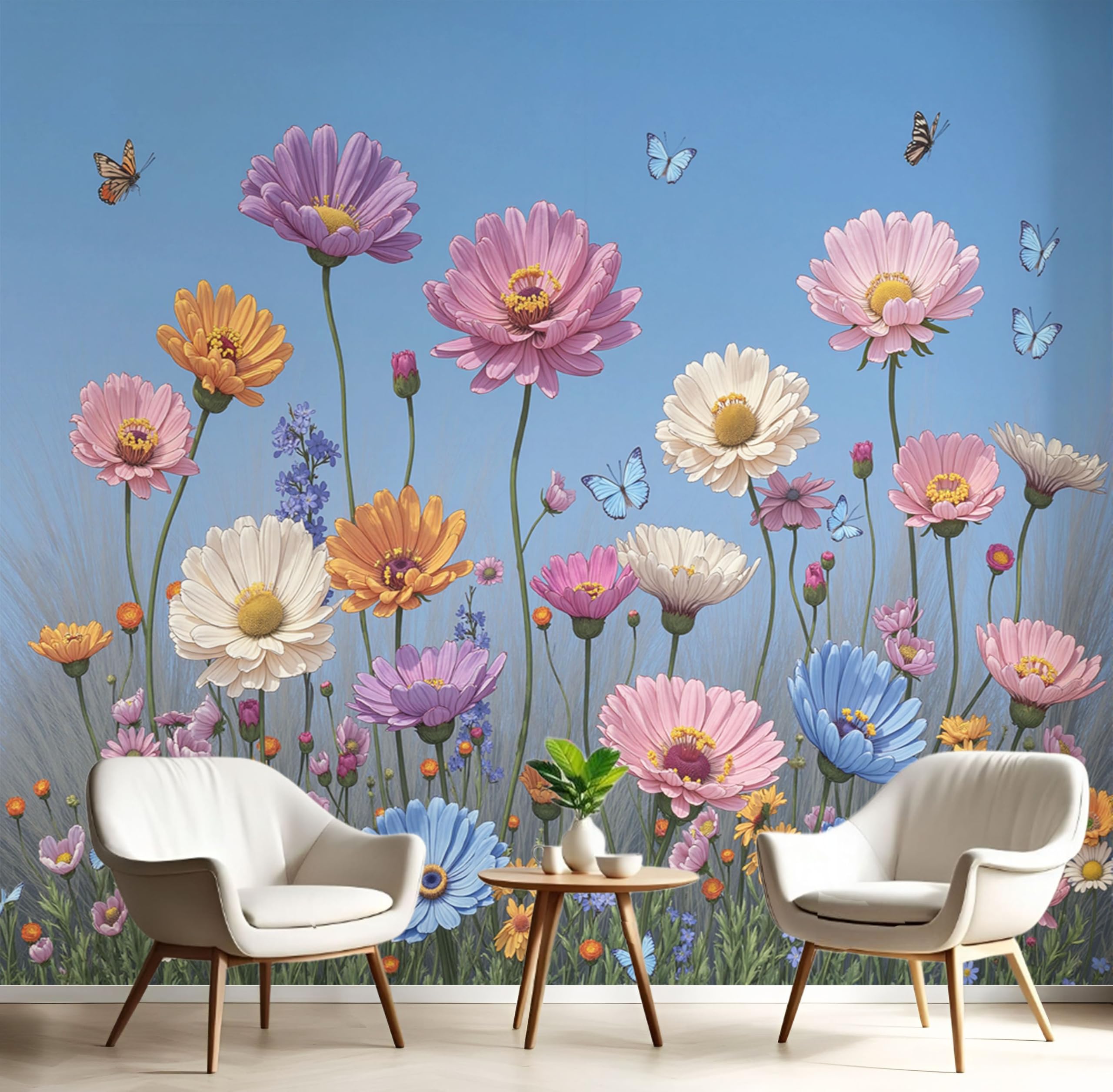 Papel tapiz fotográfico plantas de ensueño para un salón relajante