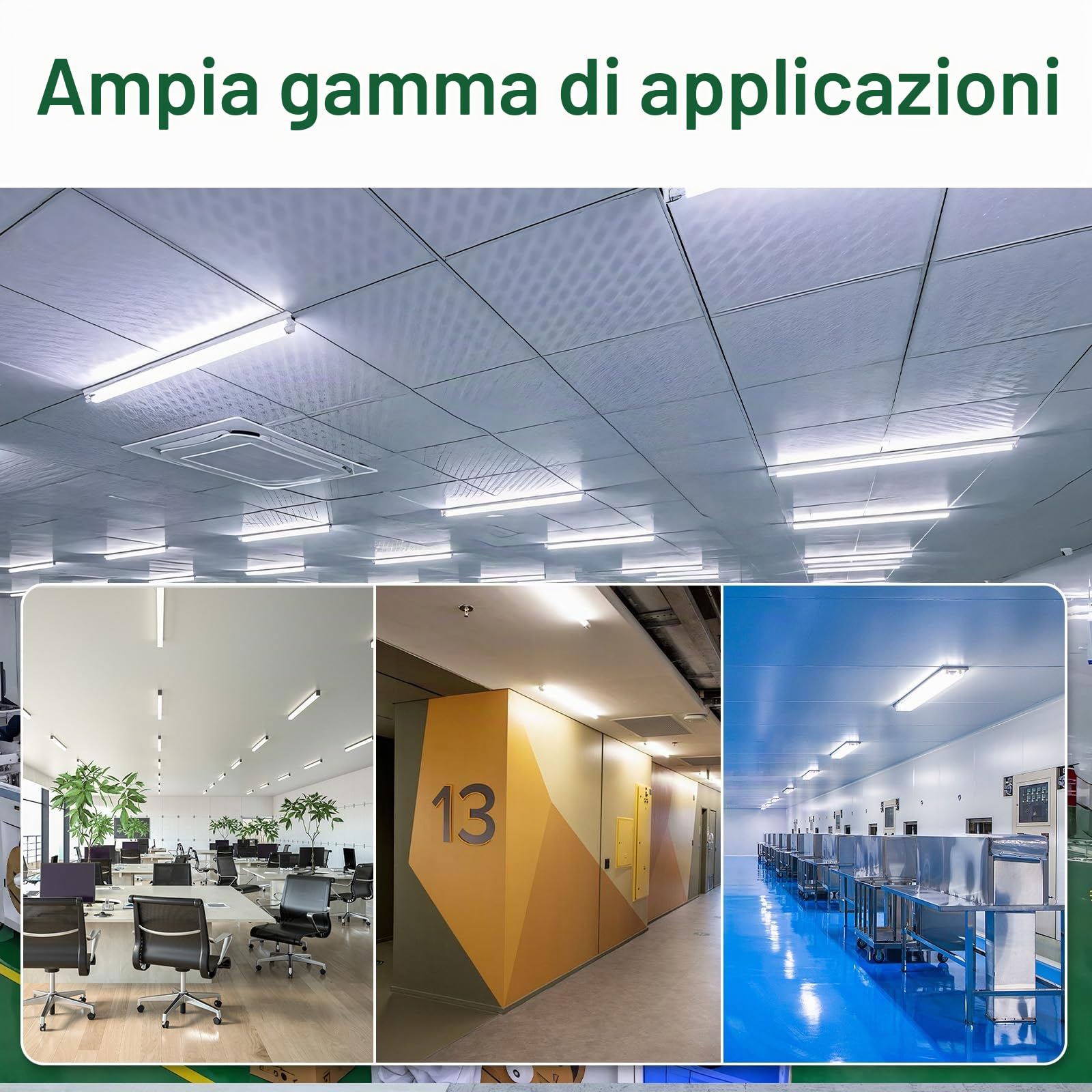 Light LED Tube T8, 120cm, 15W 2800LM, bianco neutro 4000K, incluso starter, non dimmerabile, set di 6