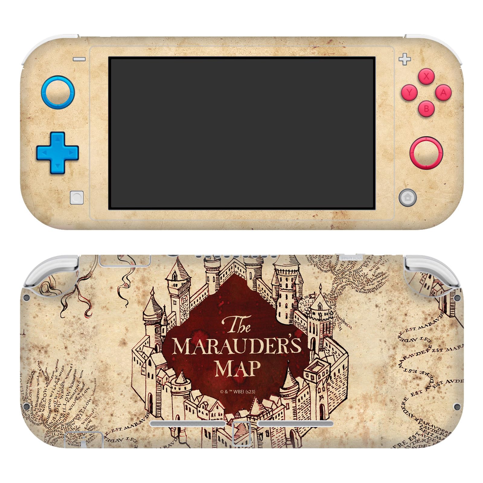 Head Case Designs sous Licence Officielle Harry Potter La Carte du Maraudeur Graphiques Vinyle Autocollant De Jeu Peau Autocollant Couverture Compatible avec Nintendo Switch Lite