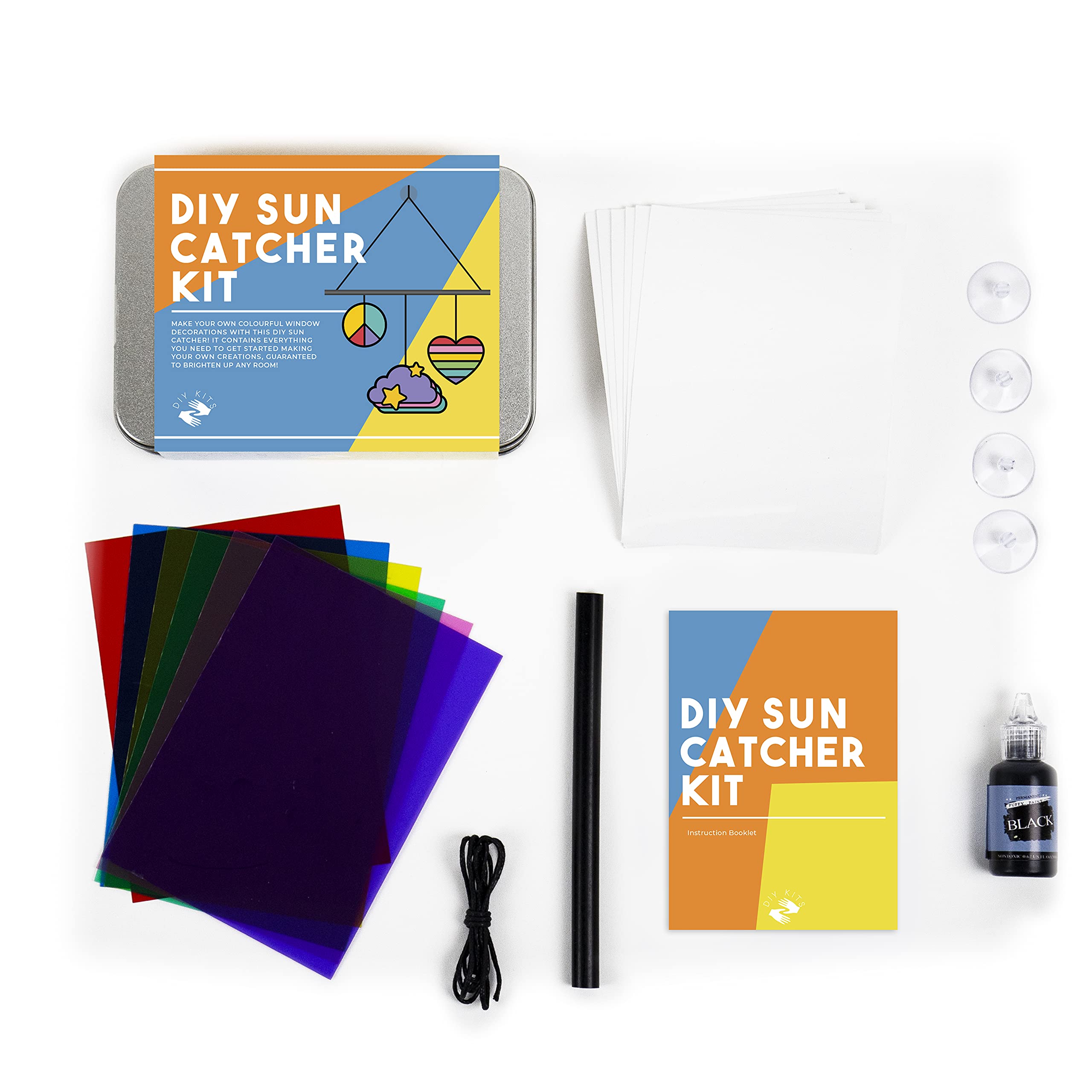Gift Republic DIY Kit Personalised Sun Catchers Gift Tin, Multicolour, One Size