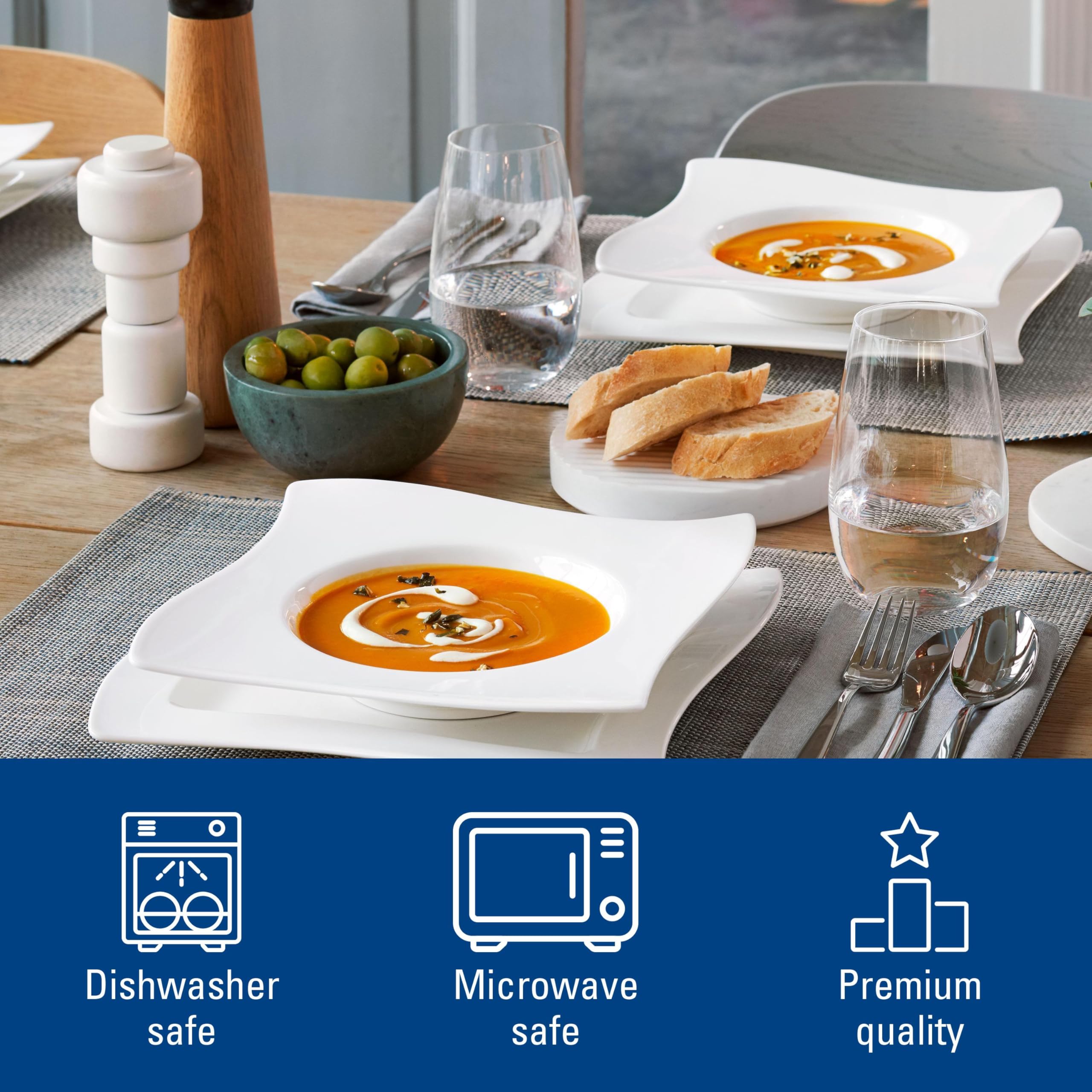 Amazon.com | Villeroy & Boch NewWave 30-Piece Basic Dinnerware Set
