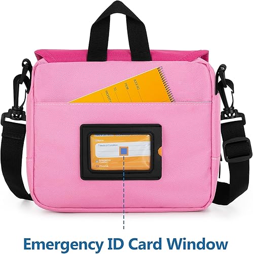 Miniatura 5 de CURMIO Epipen - Estuche de transporte, bolsa aislada para medicamentos con correa para el hombro para 2 Epipens Auvi-Q, espaciador, viales,