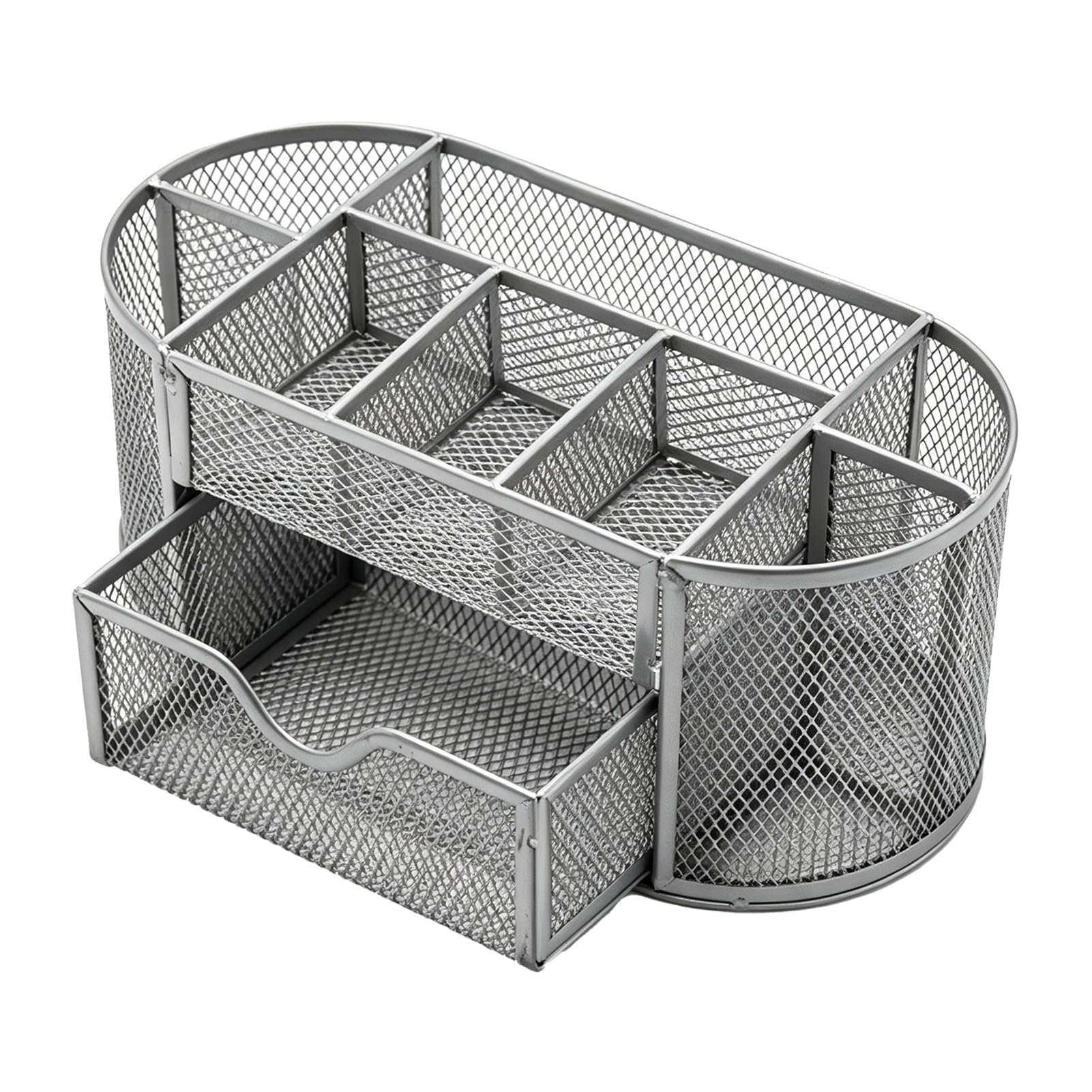 Cocoarm Organizer da Scrivania in Metallo 9 Scomparti, Cassetto