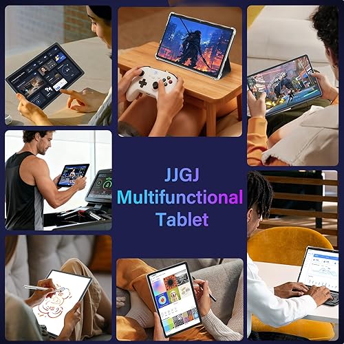 Miniatura 8 de Tablet Android 15 de 11 pulgadas, tabletas 2026 con teclado, 24 GB+256 GB+2 TB expandir, tabletas 2 en 1 con estuche lápiz capacitivo, batería de