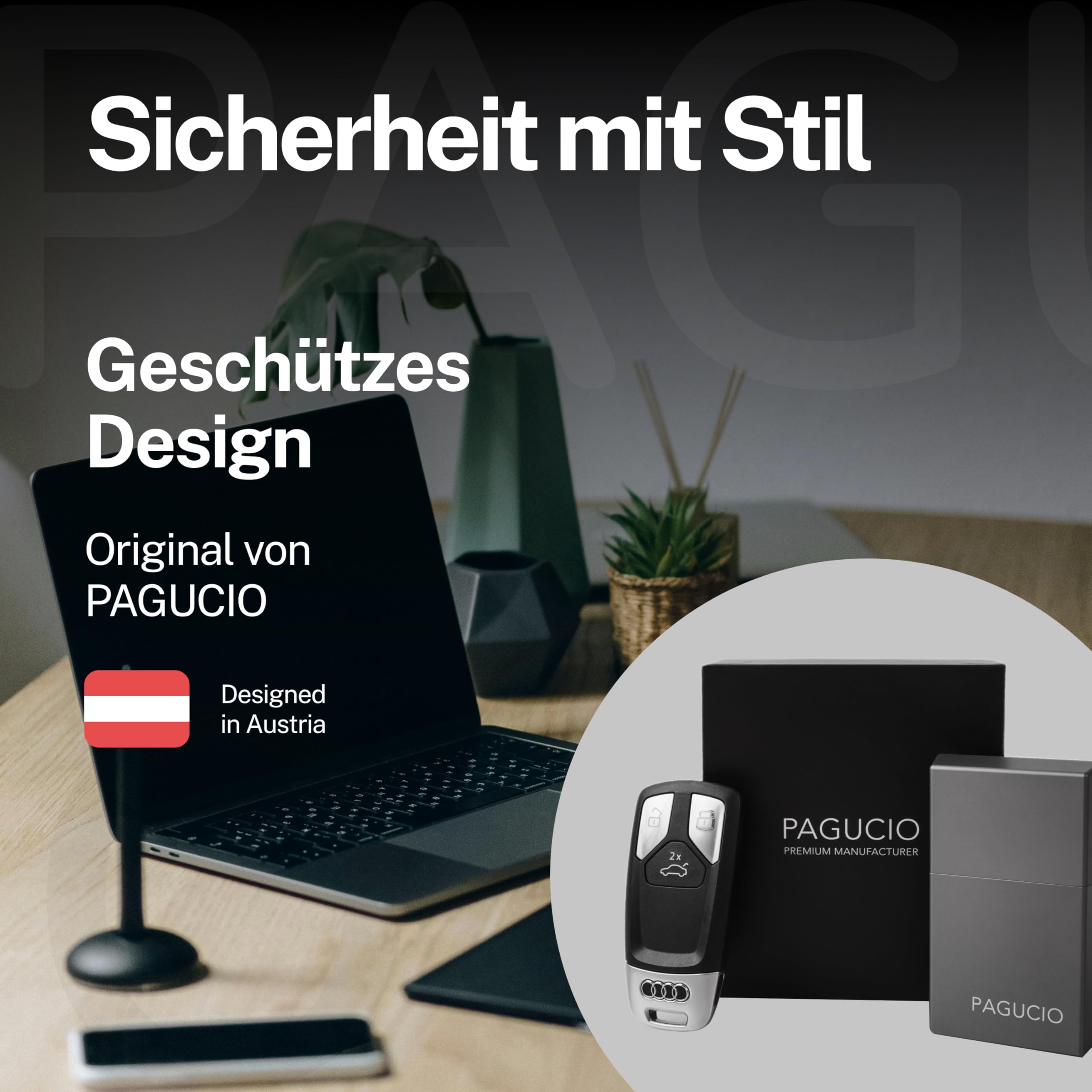 Keyless-Go-Schutz Autoschlüssel Box 100% funkdicht aus Aluminium