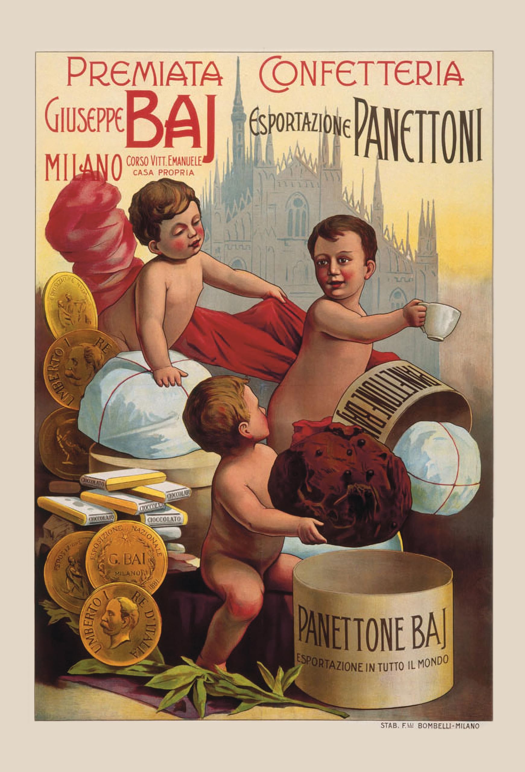 BAJ 1768 - Panettone antica Milano - Ricetta tradizionale 1 kg - Con libretto storico