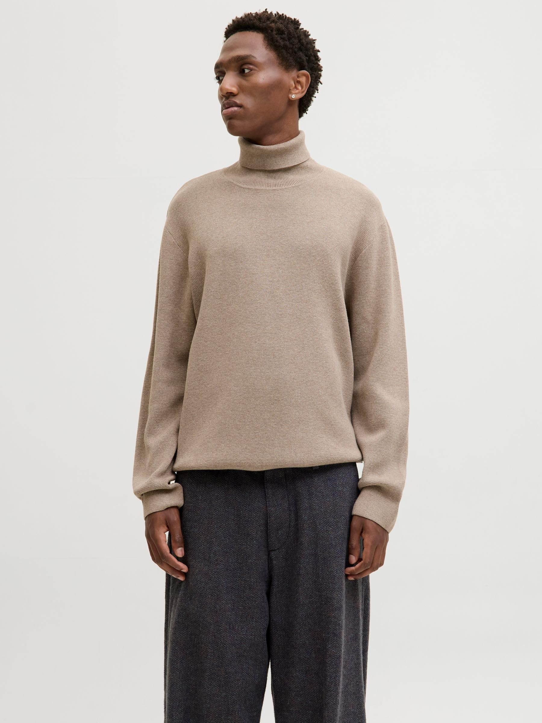 JACK & JONES Jprblamilano Stitch Knit Roll Neck Jprblamilano Stitch Knit Roll Neck Hombre (Pack de 1)