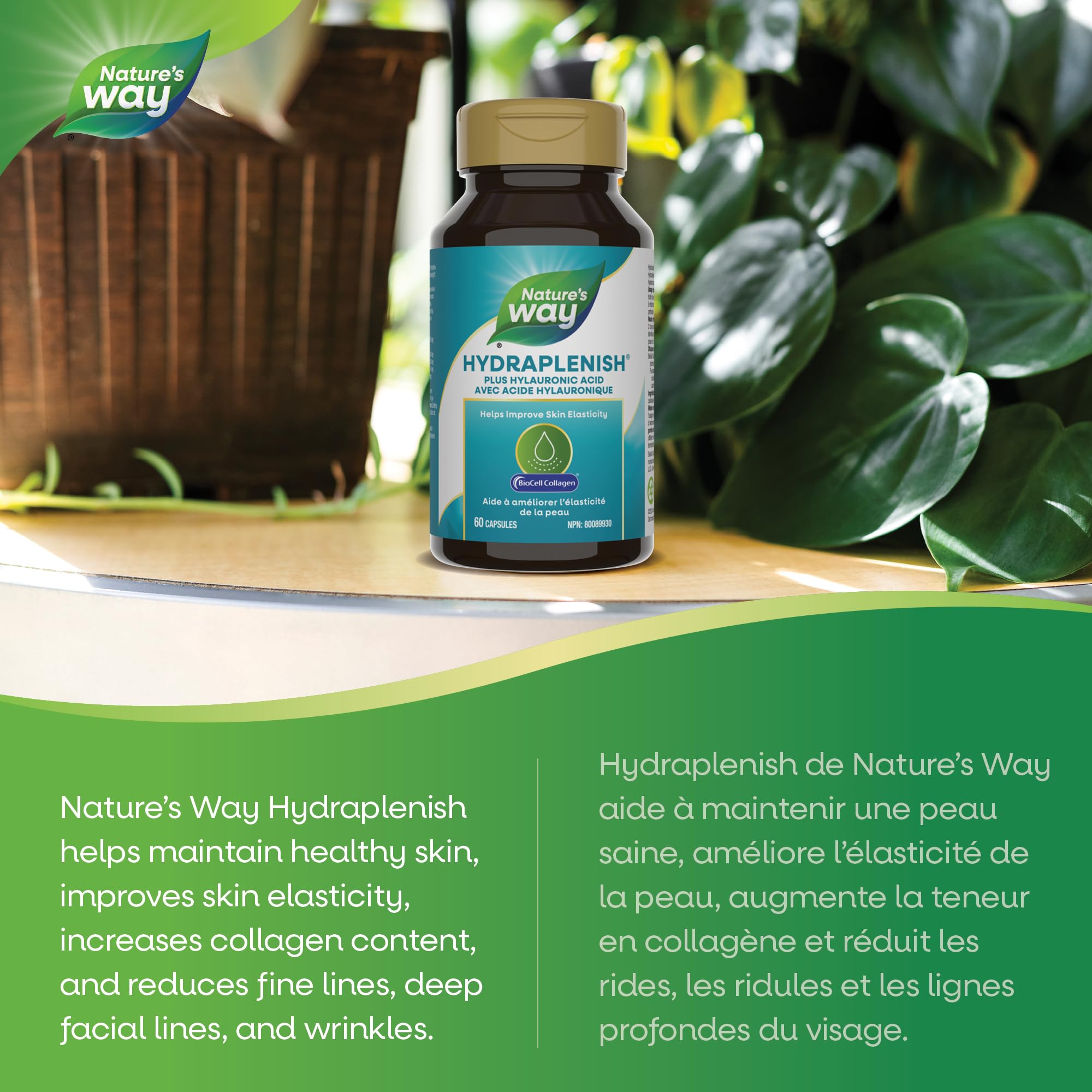 Nature's Way Hydraplenish Hyaluronic Acid 60 Veg Caps