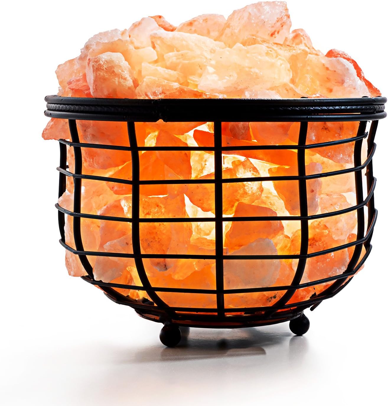 Amethya Natural Himalayan Salt Lamp (Iron Basket)