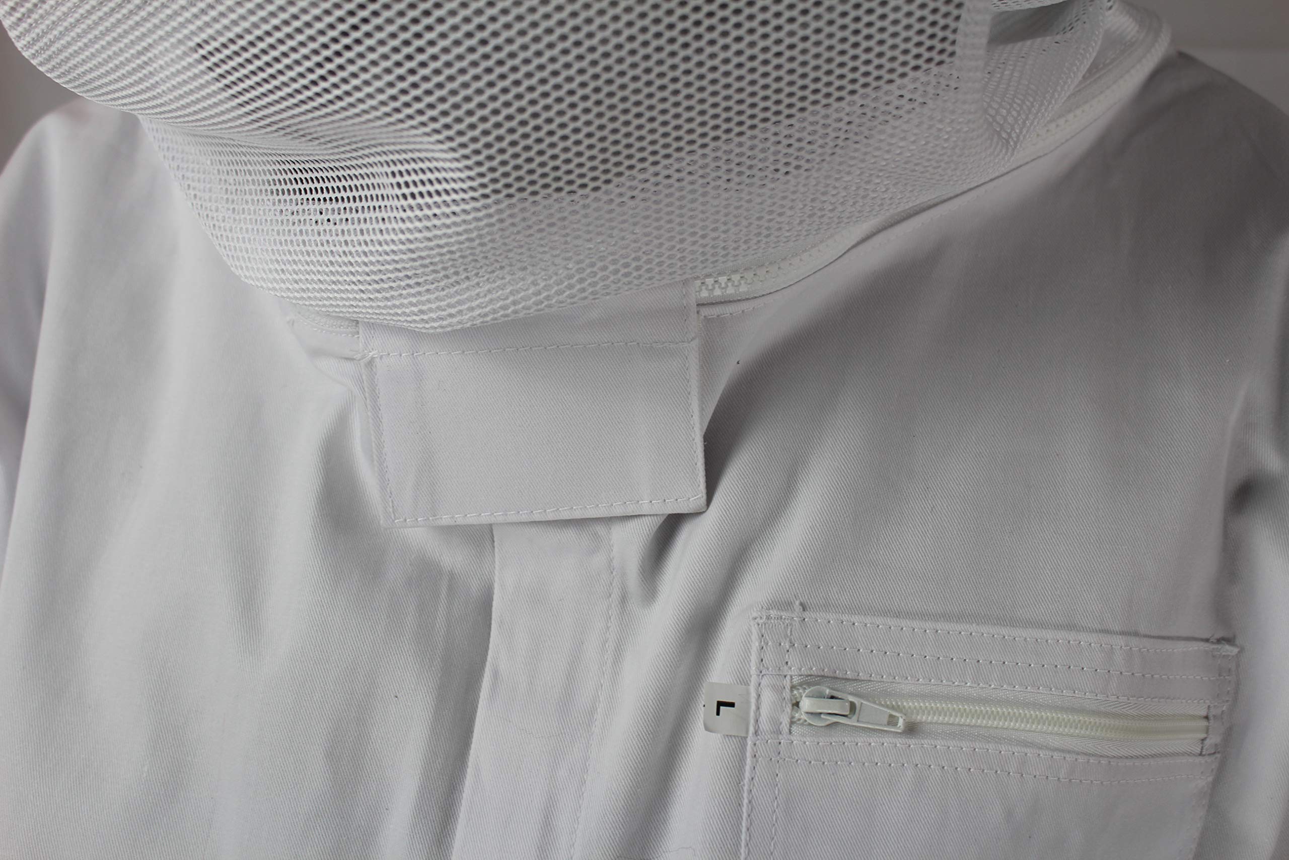 Bekleidungsqualität für Imker: Imkeroverall, Imkeranzug, 100% atmungsaktive Baumwolle - Sicherheit + Komfort; erhöhter Bewegungsradius | Gr. 5XL
