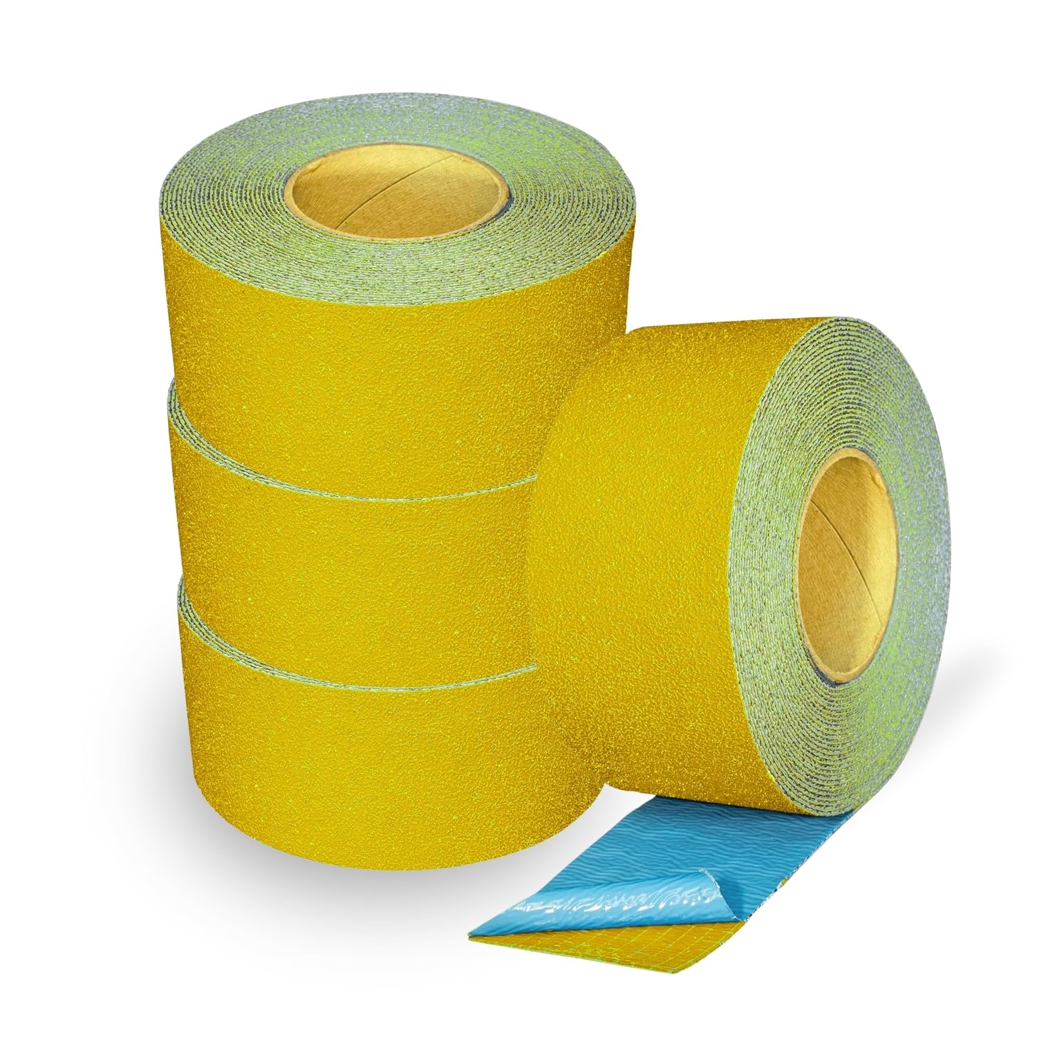 DuraMark RPT-750 - Cinta reflectante amarilla para marcar pavimentos – Base de goma resistente al deslizamiento con certificación Bast de alta durabilidad para exteriores (3 pulgadas x 18 pies)