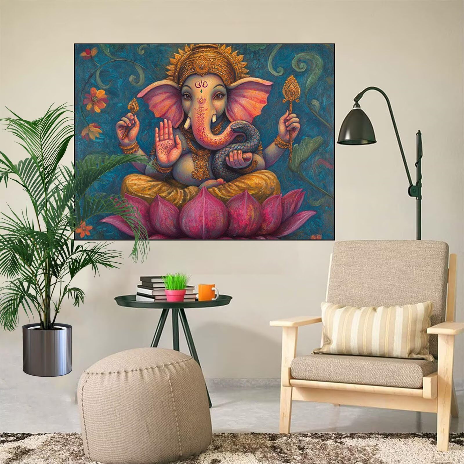 India Ganesha Pintura Por Números Para Adultos DIY Pintura Por
