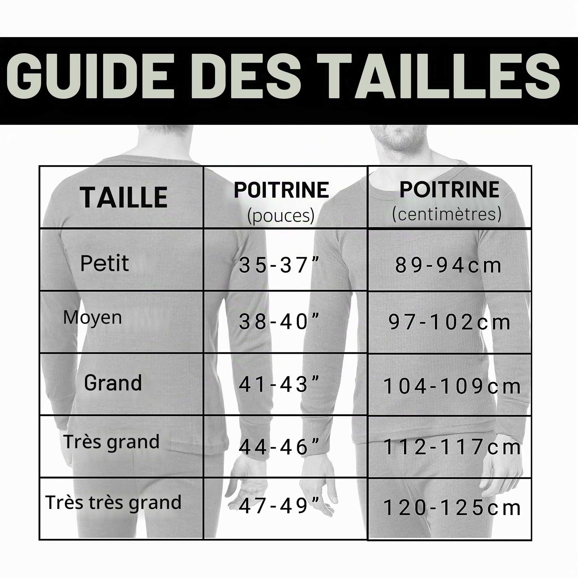Heatwave® Lot de 2 hauts thermiques à manches longues pour homme