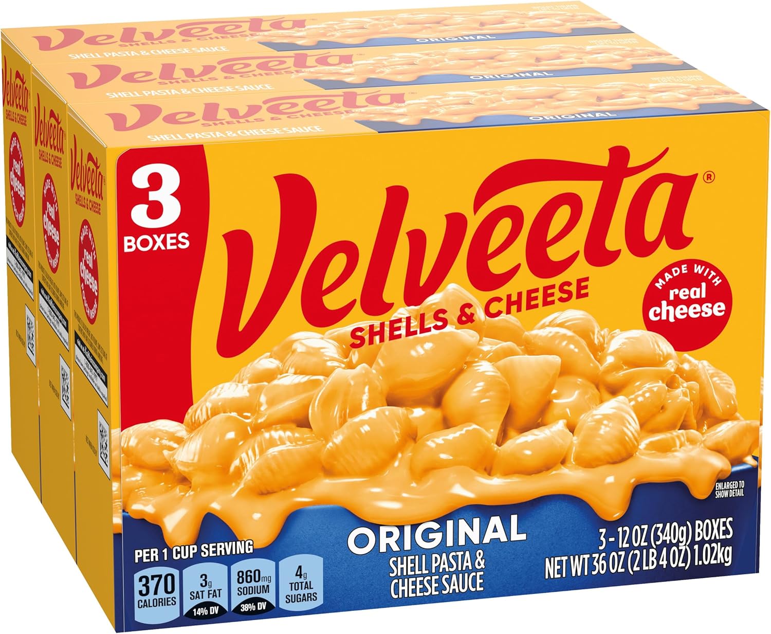 Velveeta Original Shell Pasta with Cheese Sauce Pack