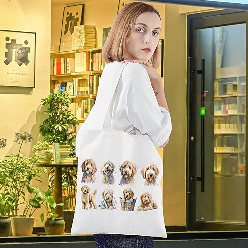 Miniatura 5 de LEVLO Cockapoo Bolsa de maquillaje cosmético regalo Cockapoo amante regalo Cockapoo Dog Mom Bolsa de viaje Cockapoo Merchandise, Bolso tote