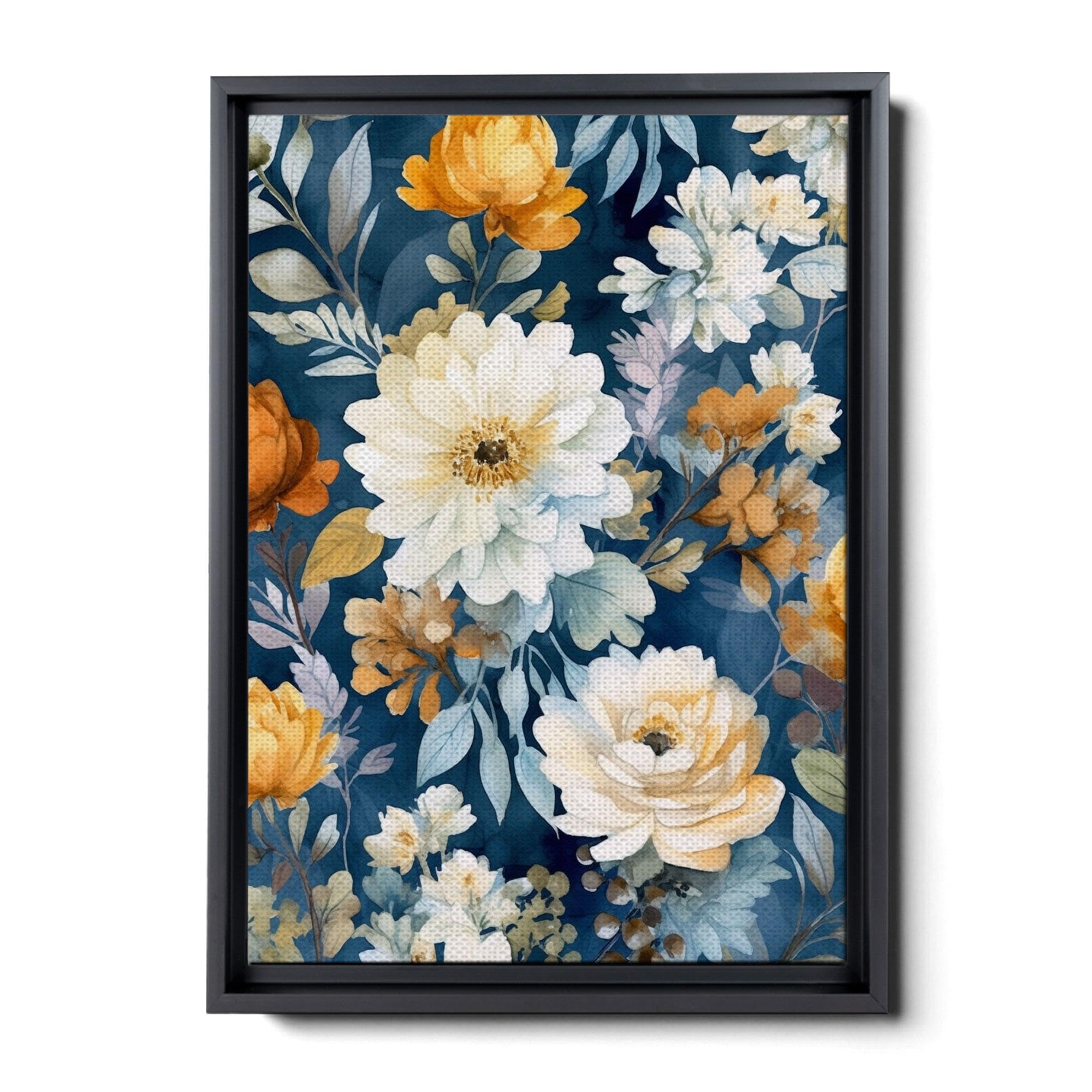 BloomFlowers Watercolor Canvas Print, Texture of Dreams, Wall Art for Living Room Bedroom Kitchen Office, Home Decor