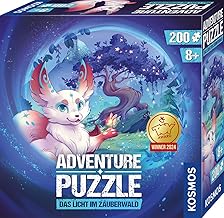 KOSMOS 683597 Adventure Puzzle The Light in the Enchanted Forest, 200 Pieces, Interactive Adventure Puzzle for Children, Discover Adventure History with Every Puzzle Piece, Awarded the Toy Award 2024