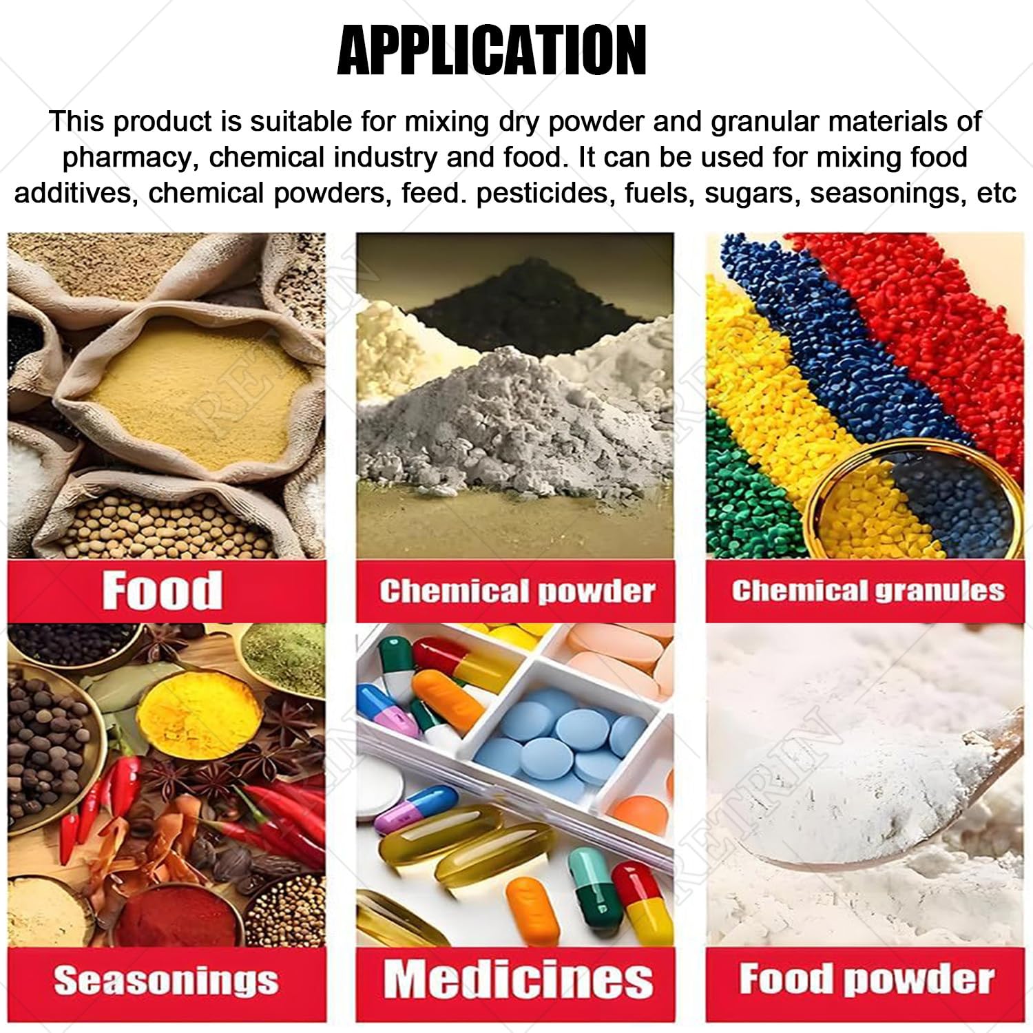 Mezclador Compacto para Laboratorio de Investigación - Mezclador de Polvos Secos Acero Inoxidable 304, Grado Alimentario, para Gránulos Especias y Alimentos en Polvo 20L