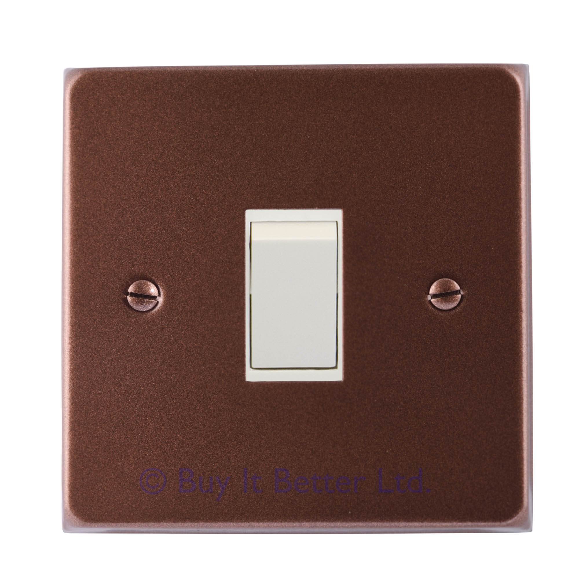 Buy It Better Fusion Bronze Elektek Light Switch Cover Plate Single Conversion Victorian Powder Coated With Matching Screws