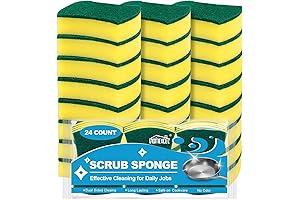 Esponja de fregar para cocina HOMEXCEL 24 piezas, esponja para fregar platos...