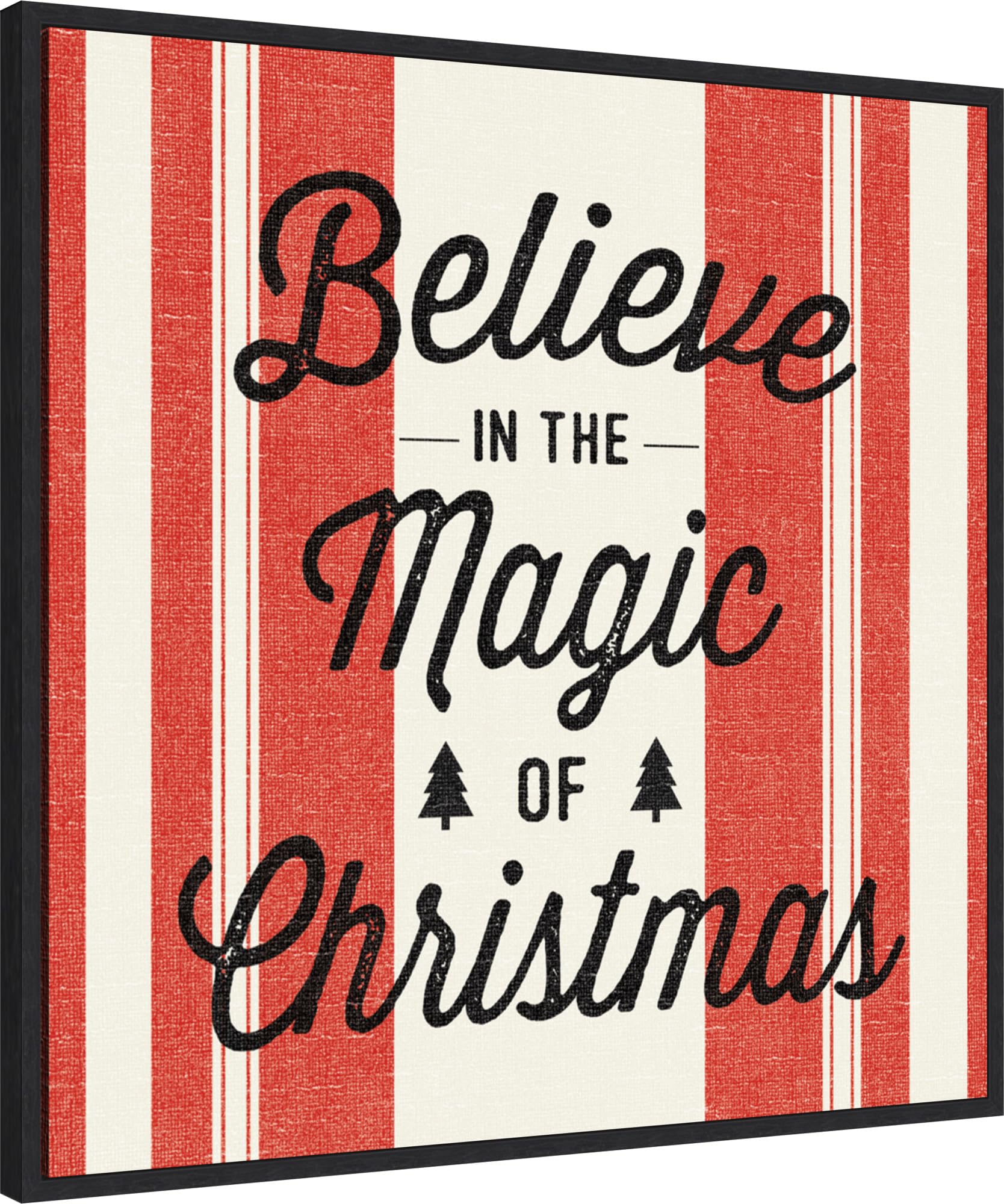 Amanti Art Framed Canvas Wall Art 30x30 Heartland Holiday IV v2 Red by Wild Apple Portfolio, Framed Wall Art Canvas, Holidays Artwork, Modern Decor, Large Poster Painting for Living Room, Bedroom,