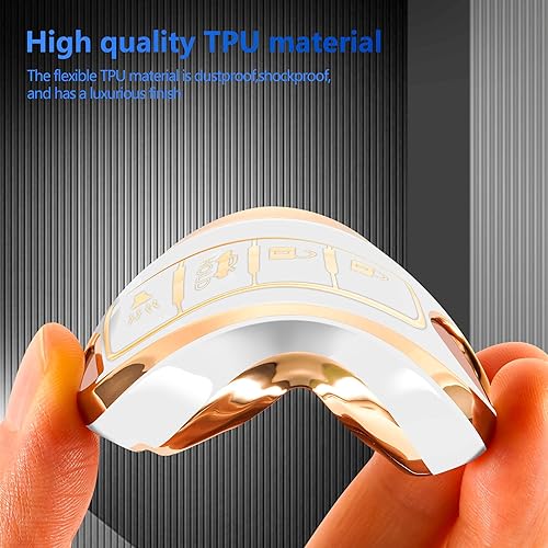 Miniatura 4 de Funda para llavero Nissan con llavero de moda compatible con Nissan Altima Maxima Murano Rogue Sentra 370z Pathfinder blanco