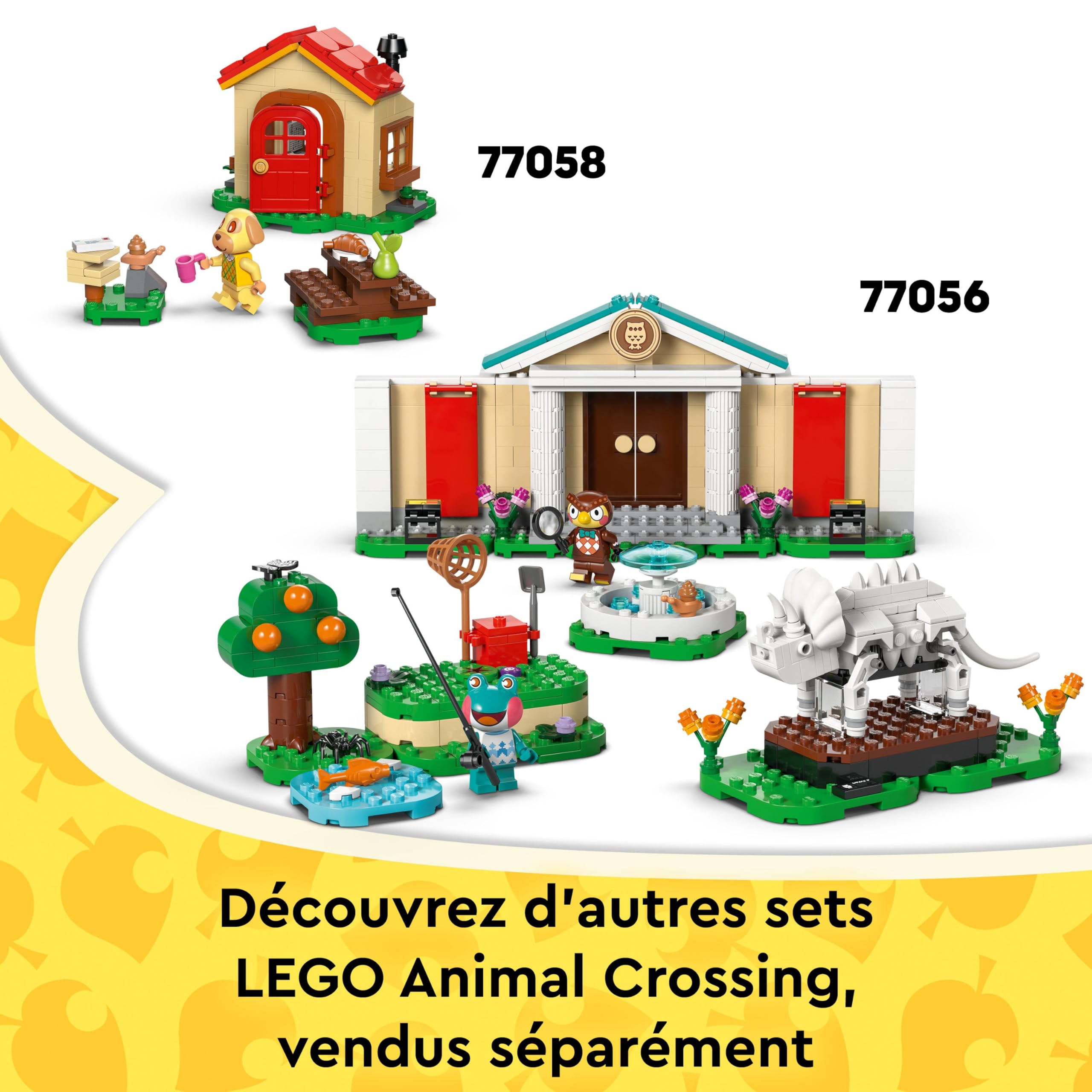 LEGO Animal Crossing Les Maisons Créatives : au Gré des Saisons - Jouet 2-en-1 - Minifigurines de Miro, Rosanne & Pierrot - 2 Maquettes de Maison - Cadeau Fille, Garçon, Fans de Jeux Vidéo 7 ans 77057