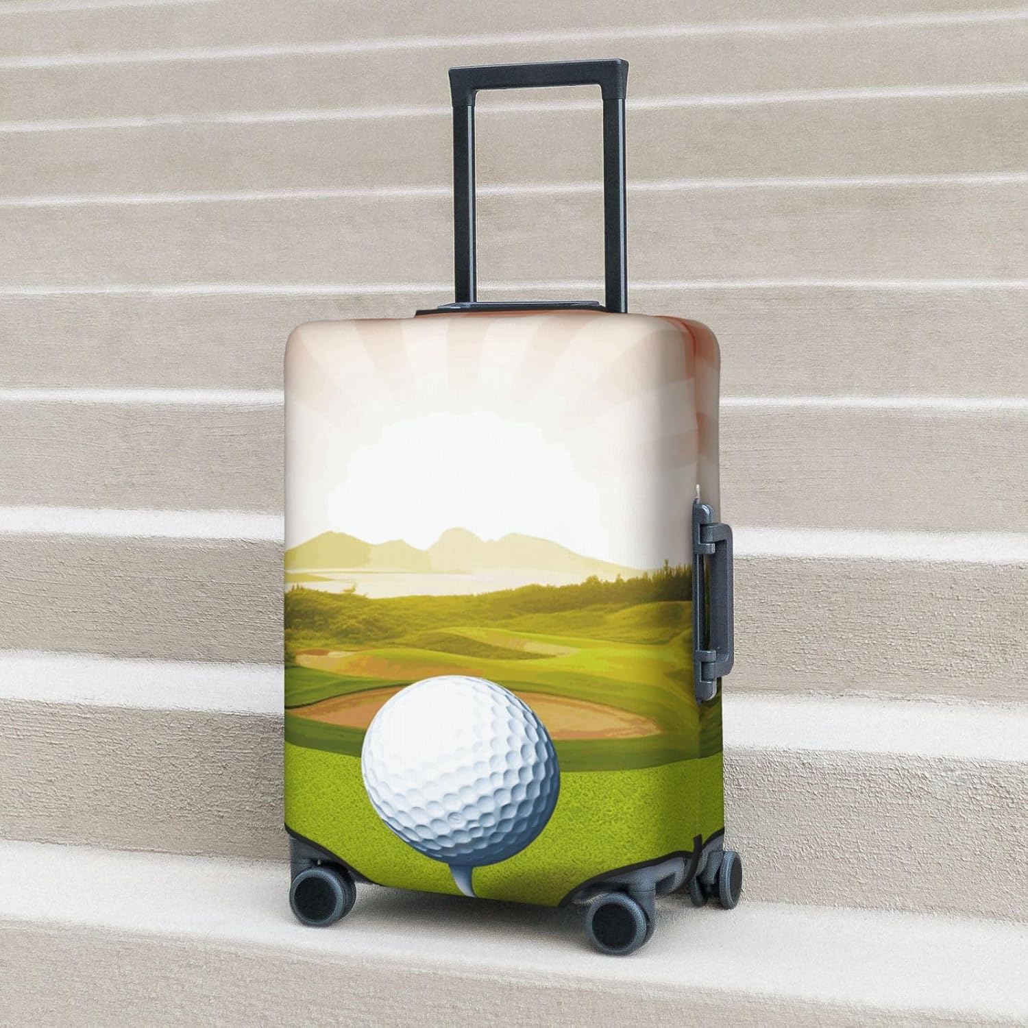Travel Luggage Cover Elastic Anti-scratch Suitcase Protector Washable Luggage Sleeve Golf Sport Suitcase Cover Protector Fit 18-32 Inch Suitcases Travel Accessories Large