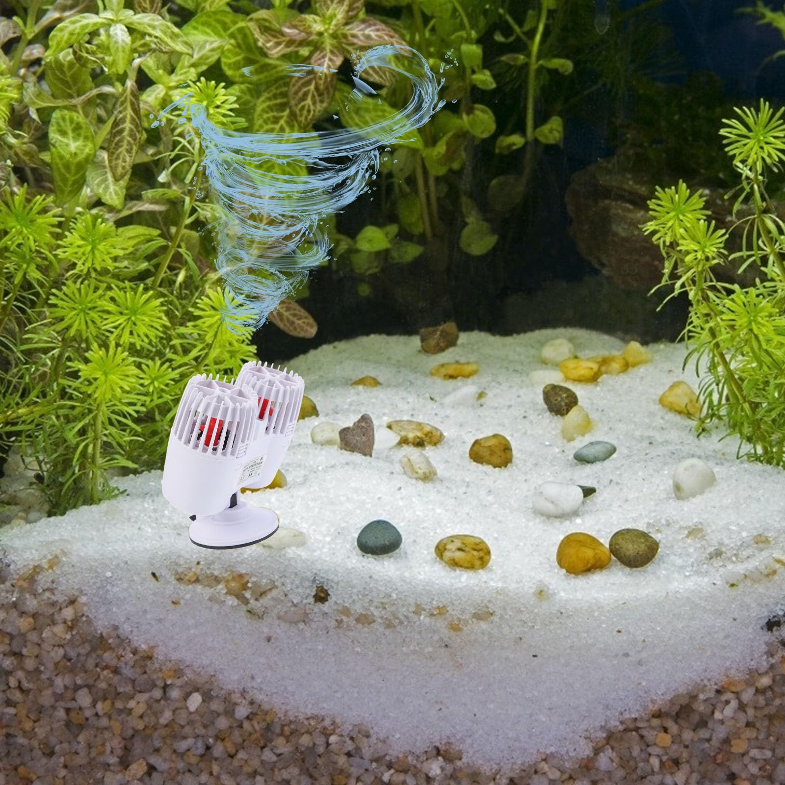 GALPADA Wellenpumpe aus Kunststoff mit 15000l/h Durchfluss Geräuschlose Aquarium Pumpe mit Dichtem Filterdeckel und Temperaturausgleich für Fischbecken