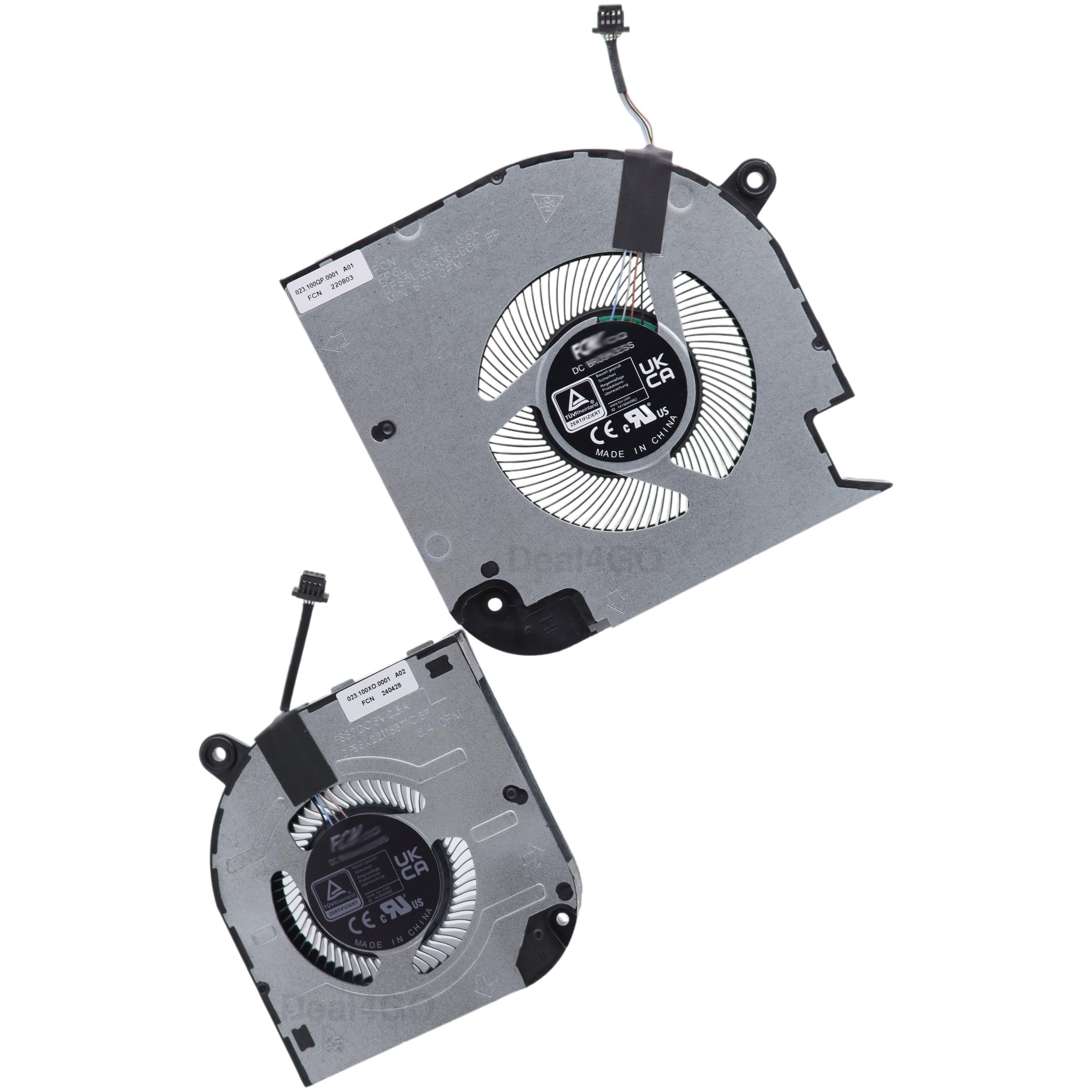 Deal4GO Ventilateur de refroidissement graphique CPU et GPU D9PK2 V7P3C Remplacement pour Dell Inspiron 16 Plus 7620 avec RTX 3060