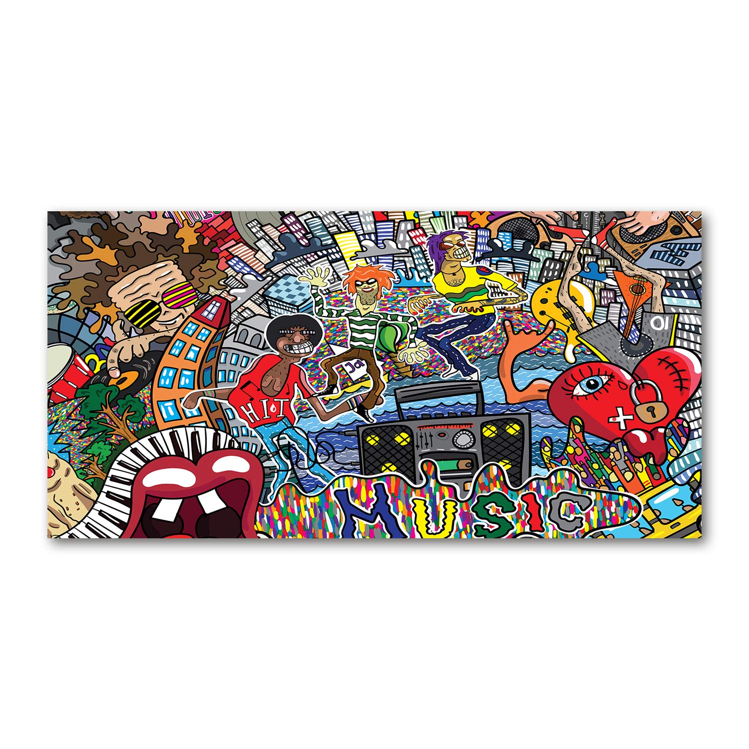 Image verre plastique déco mural Tulup 120x60cm incassable pour chambre adolescentes sans risque