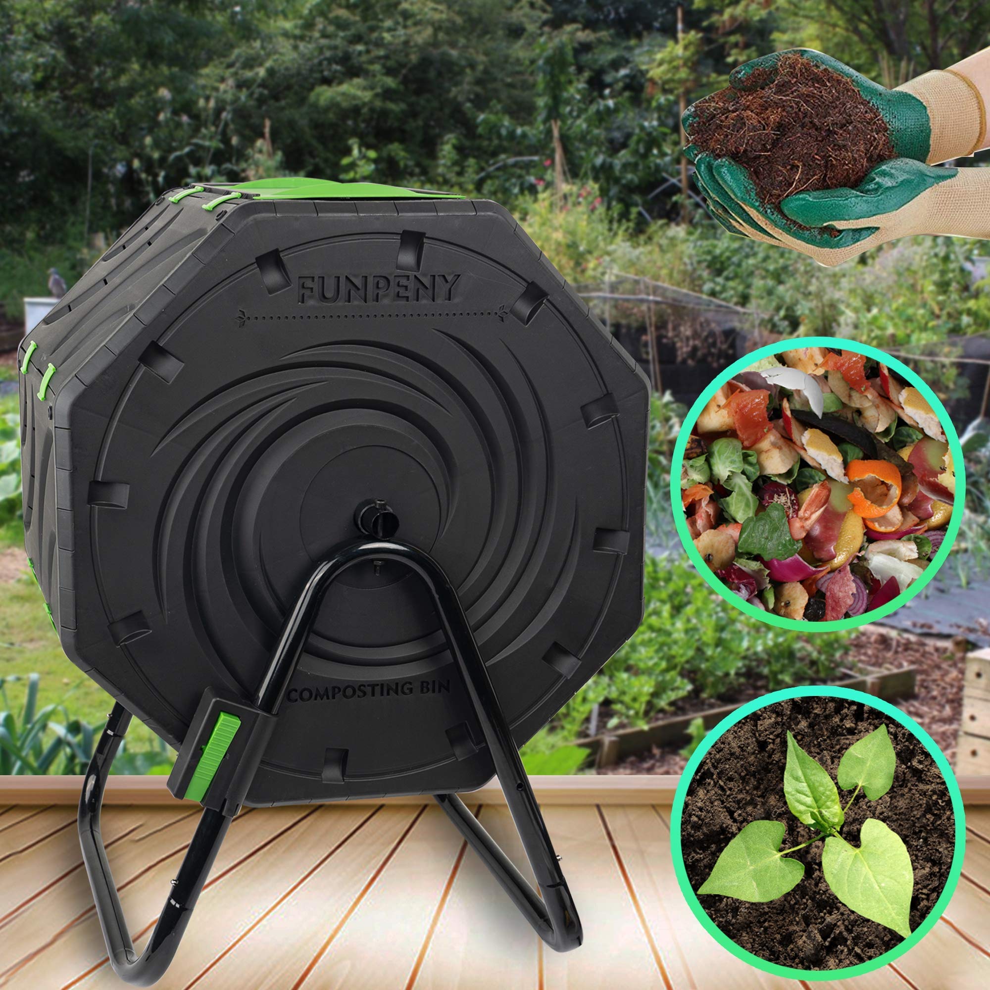 新品未使用DEPT COMPOST BIN SMALL／NATURAL Amazon.com: Natural Home 1-Gallon Ceramic Compost Bin with Filter
