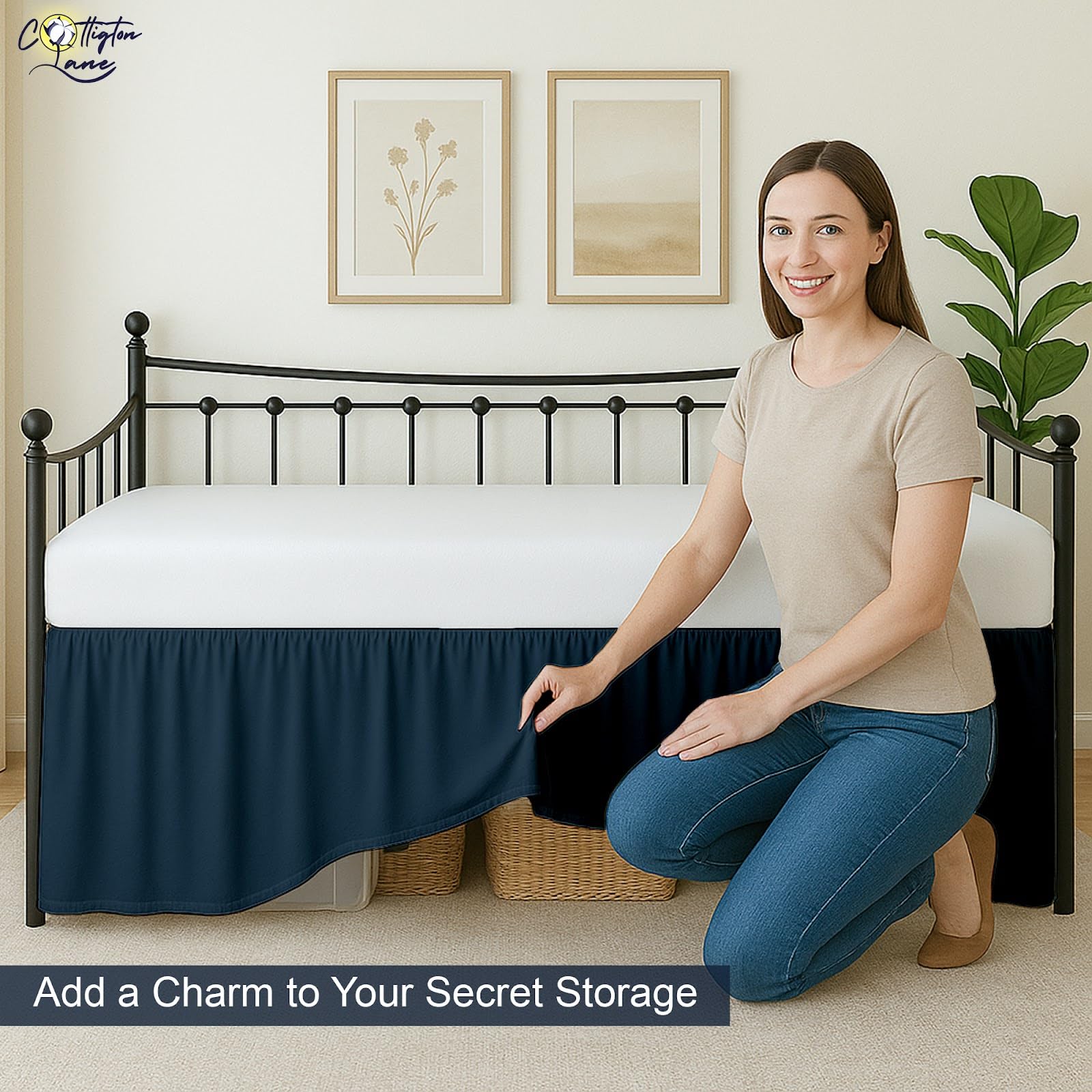 Snapklik.com : Cottington Lane Daybed Skirt