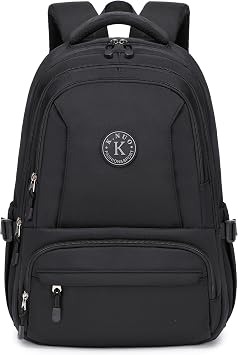 Laptop Backpack for Women Men 17 Inch , Anti Theft Carry on Travel Backpacks, Water Resistant College Bookbag Large Kids School Bag for Teens Boys Girls Business Work Back Pack Casual Daypack Black