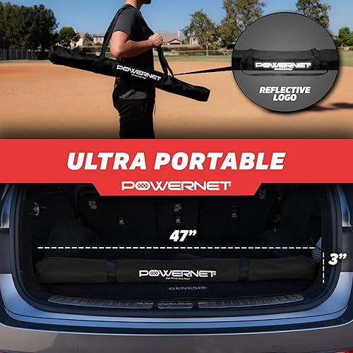 Miniatura 5 de PowerNet Baseball Softball Portable Ball Caddy, Holds Bucket of Baseballs, Softballs, Tennis Balls, Use During Batting Practice Training and Drills