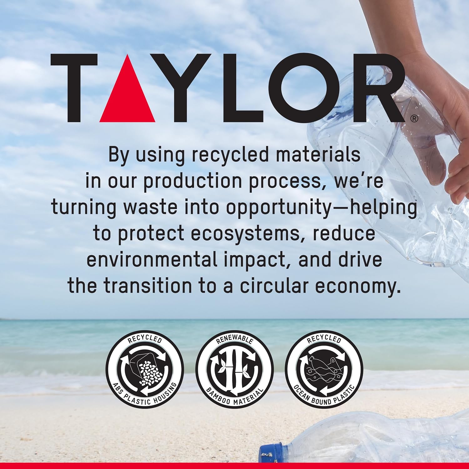 Taylor Digital Ocean Bound Plastic Kitchen Food Scale, 11 Pound Capacity, Teal