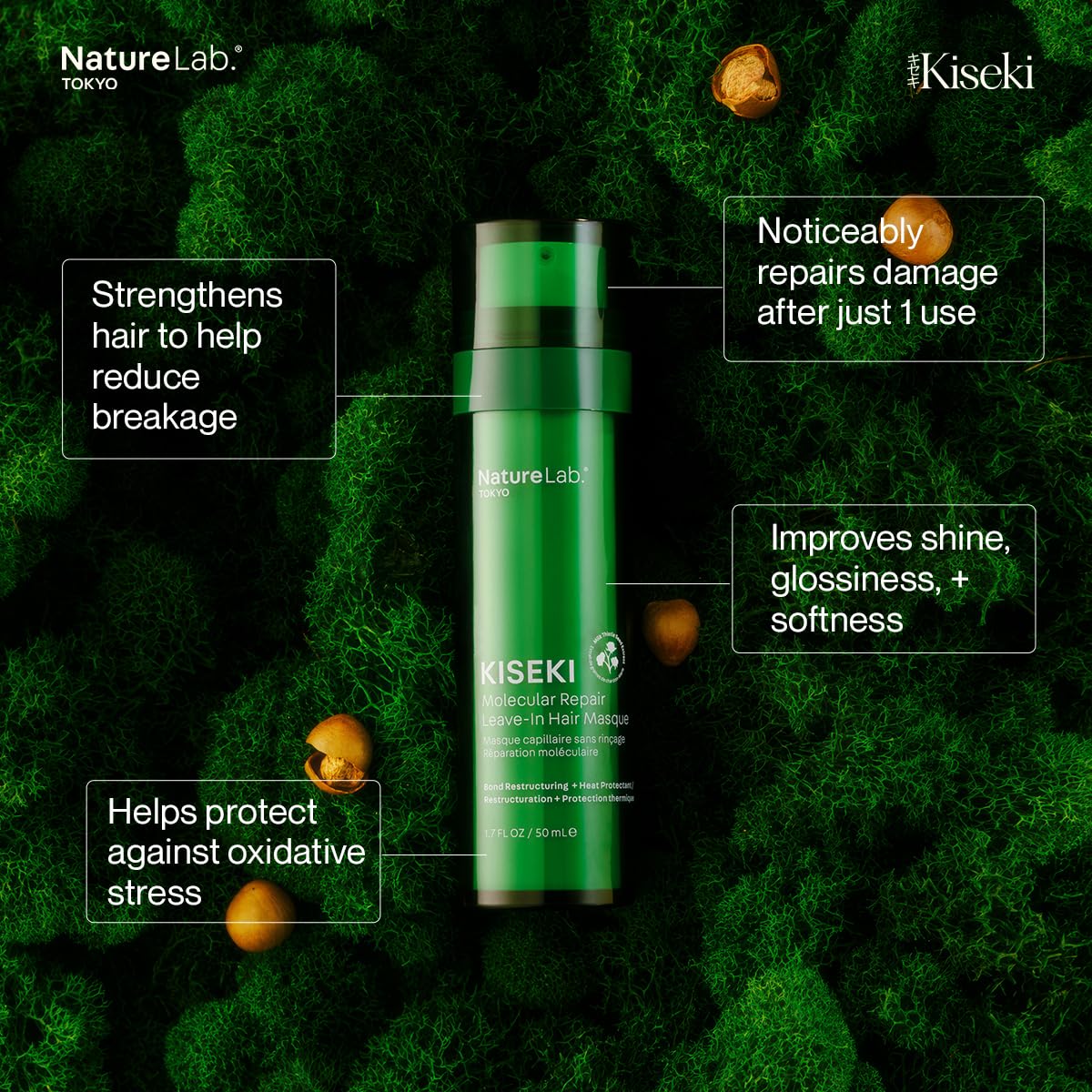 Amazon.com: NatureLab.TOKYO Kiseki Molecular Repair Leave-In Hair